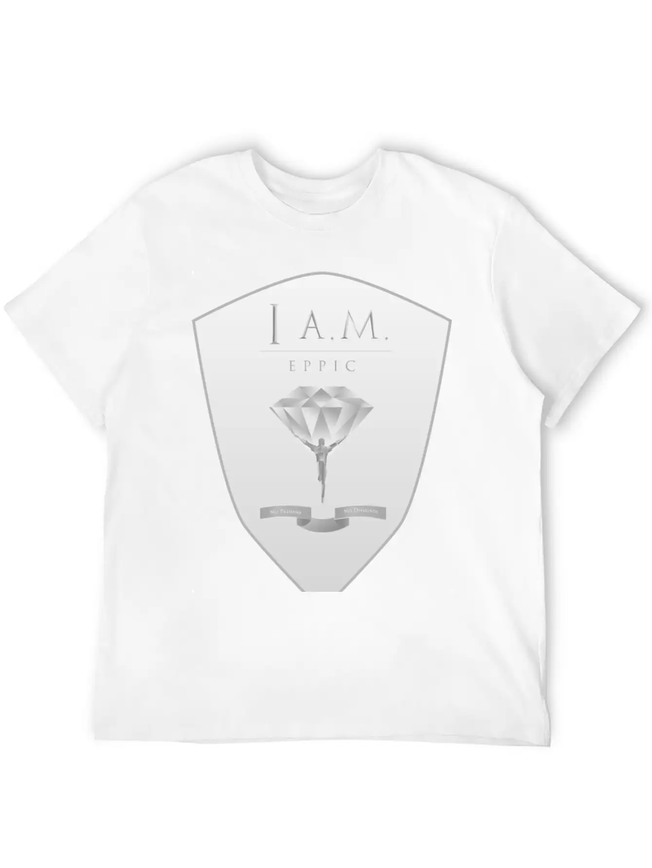 I.A.M EPPIC SILVER CREST Basic Graphic T-Shirt – Daily Comfort In Soft Cotton