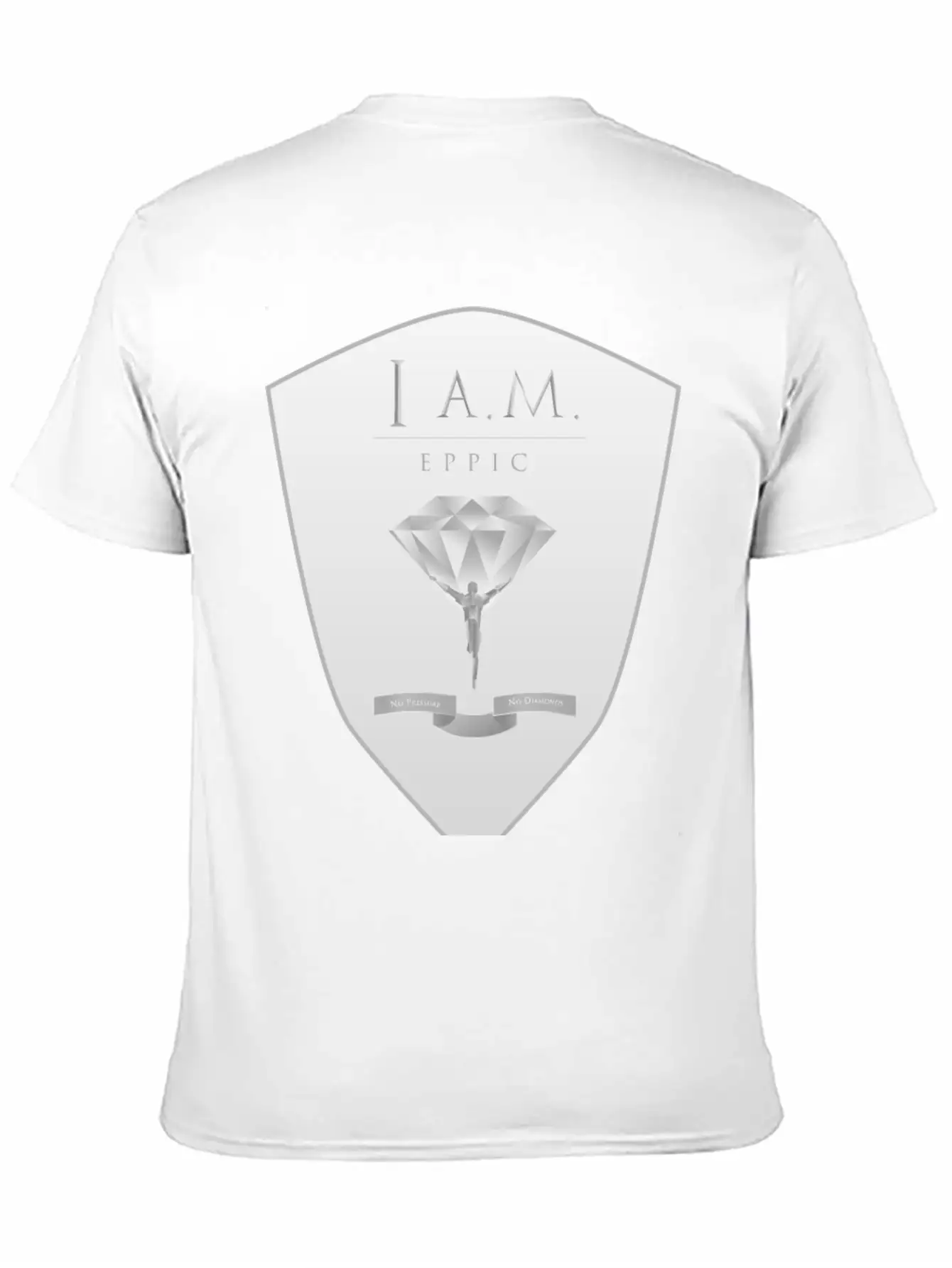 I.A.M EPPIC SILVER CREST Basic Graphic T-Shirt – Daily Comfort In Soft Cotton