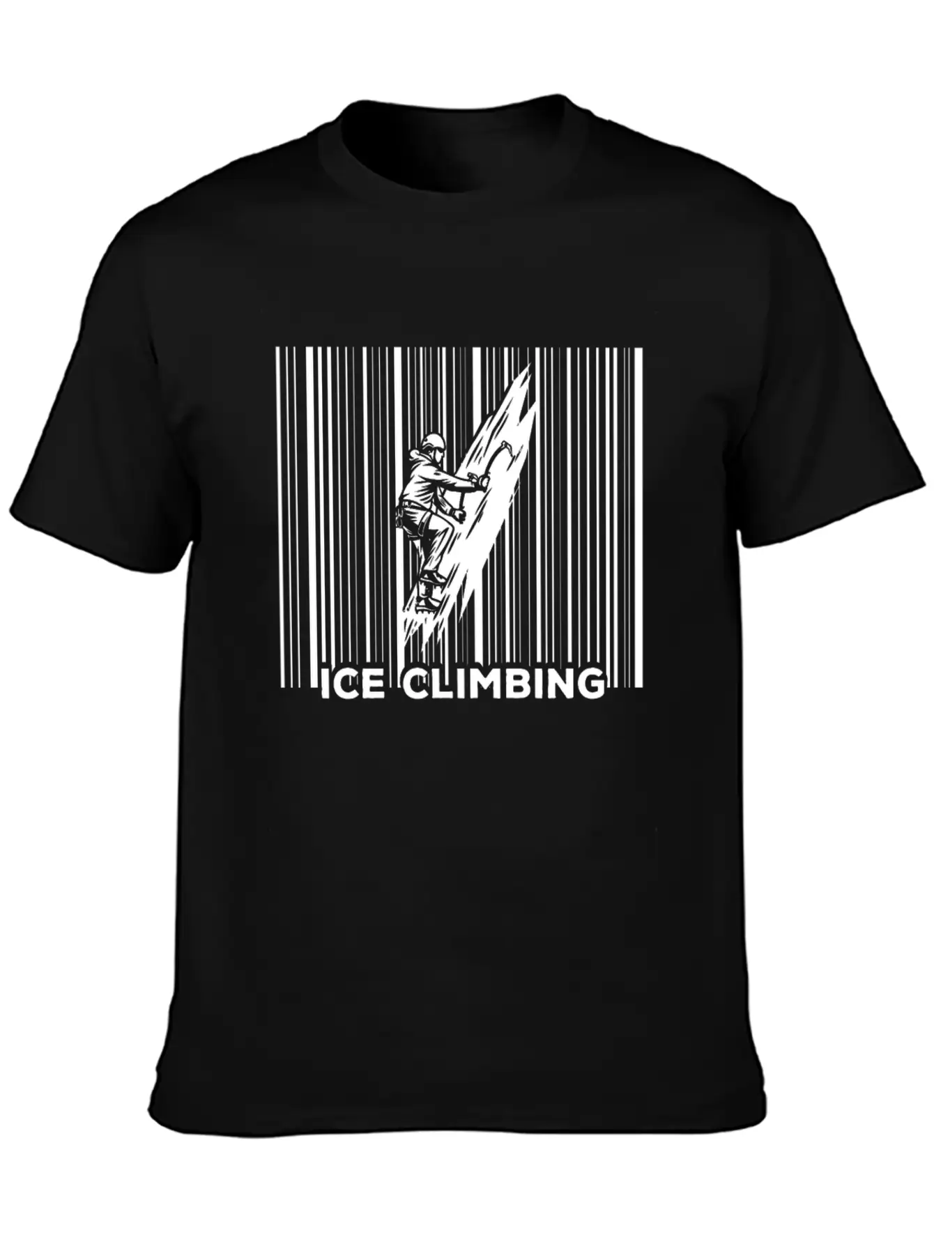 Ice Climbing Adventure Climber Lightweight Cotton T-Shirt – Daily Comfort Graphic Shirt