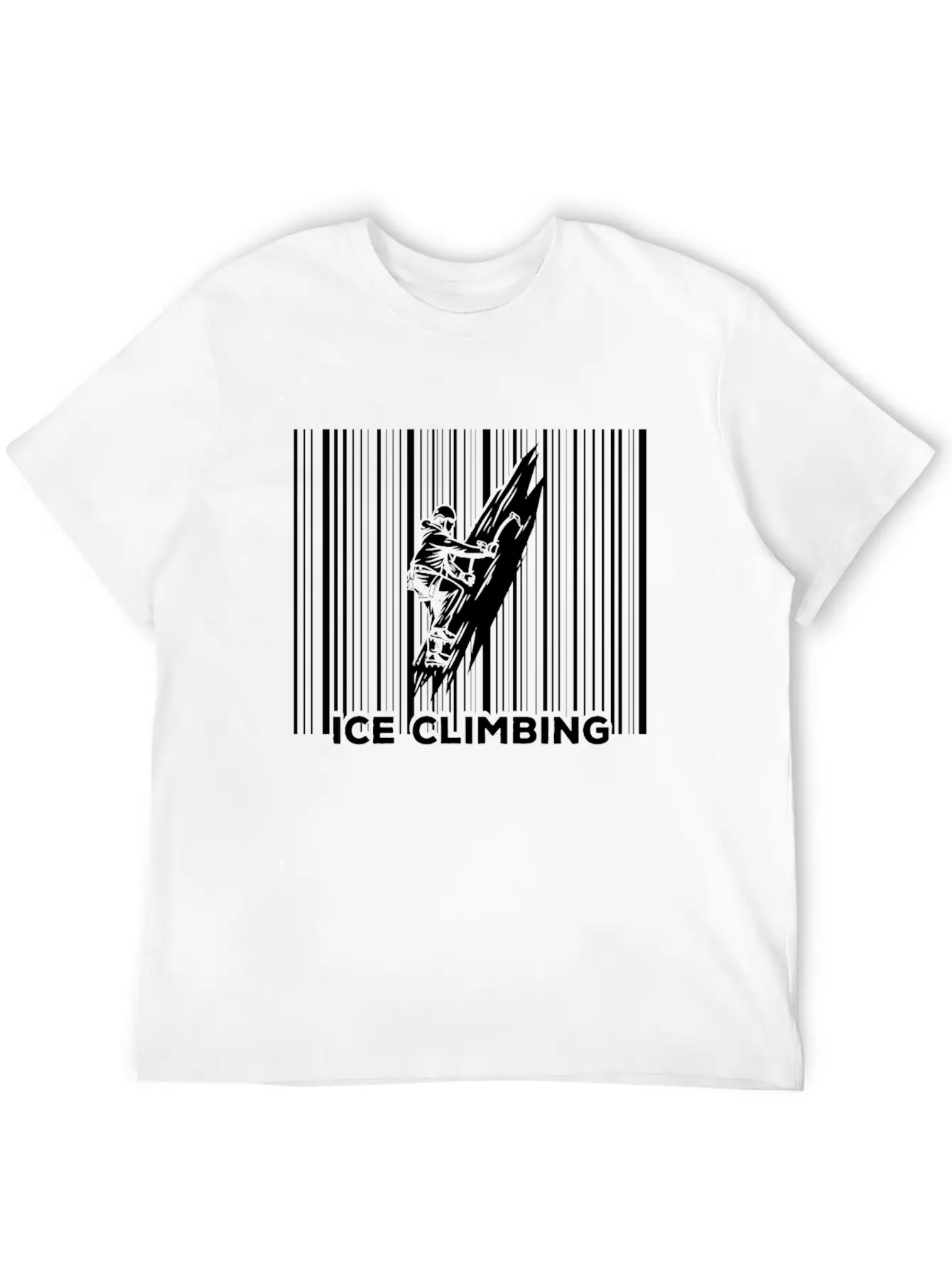 Ice Climbing Adventure Climber Lightweight Cotton T-Shirt – Daily Comfort Graphic Shirt