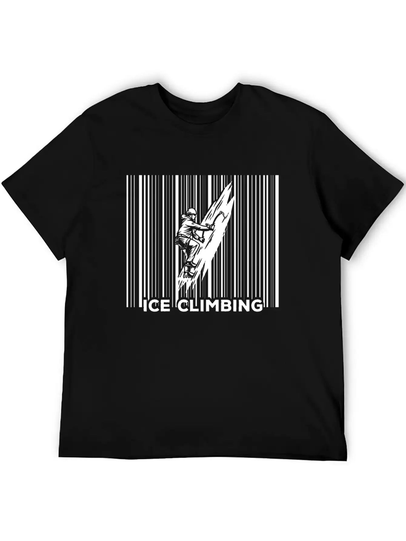 Ice Climbing Adventure Climber Lightweight Cotton T-Shirt – Daily Comfort Graphic Shirt