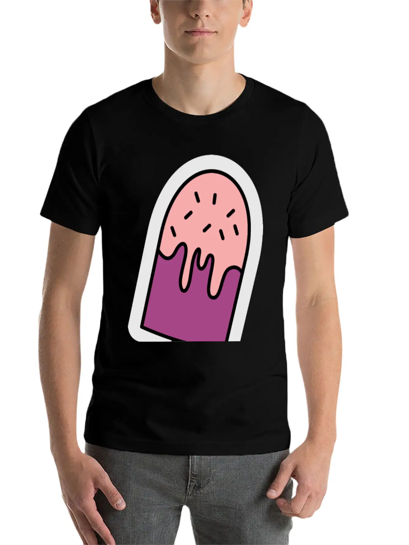 Ice Cream Pop, Popsicle, Relaxed Everyday Tee – Lightweight And Durable Cotton