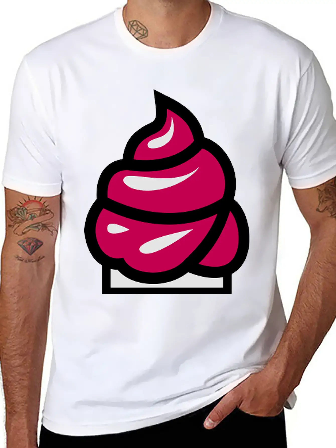 Ice Cream Stylish Everyday T-Shirt – Unisex Basic Cotton Tee