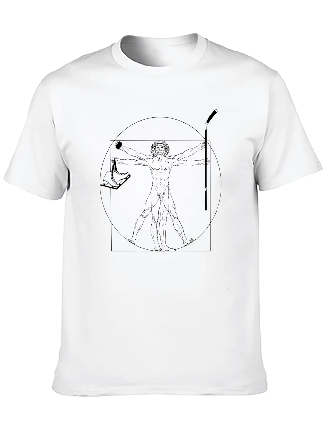 Ice Hockey Humorous Renaissance Stylish Everyday T-Shirt – Unisex Basic Cotton Tee