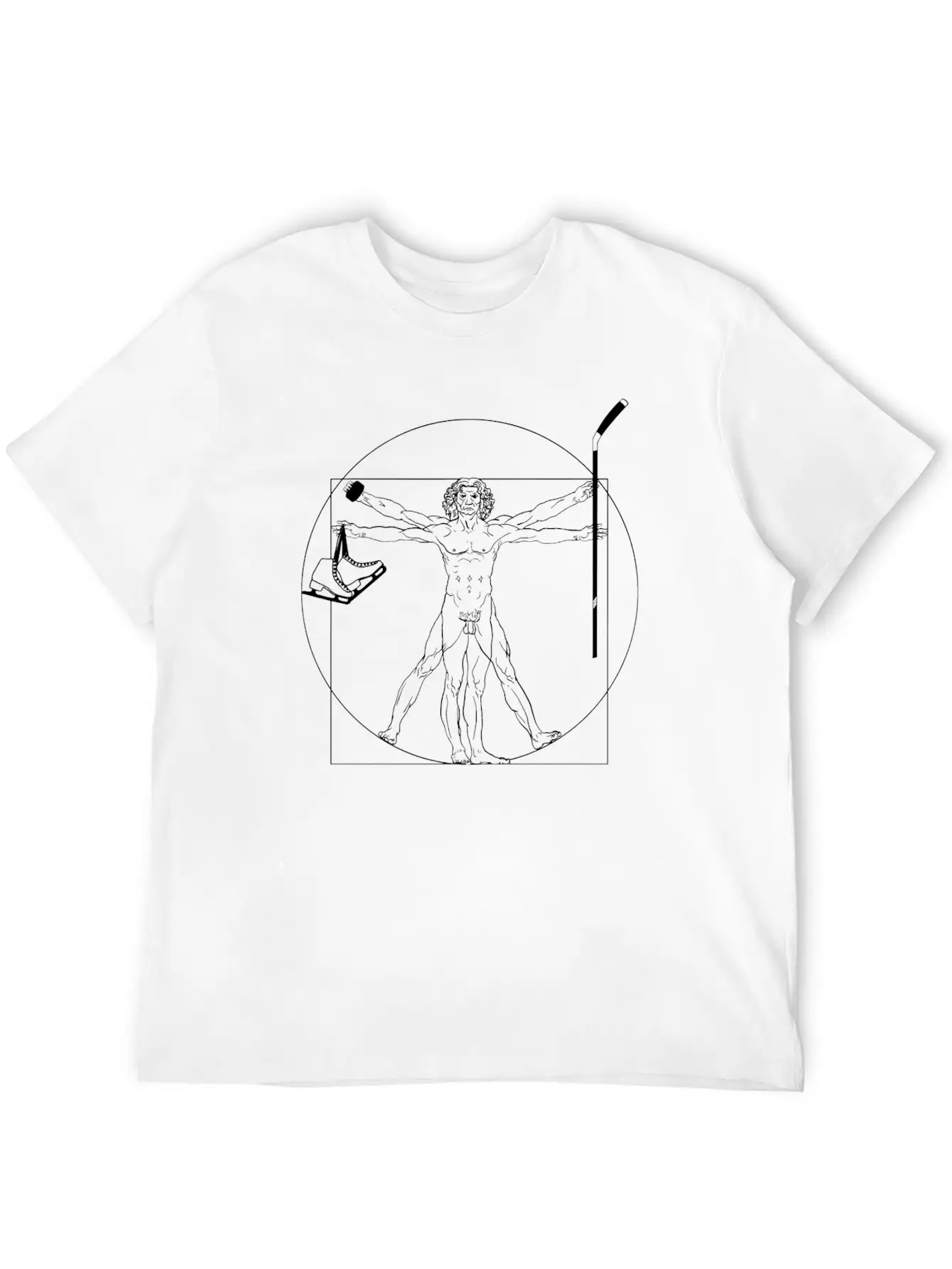 Ice Hockey Humorous Renaissance Stylish Everyday T-Shirt – Unisex Basic Cotton Tee
