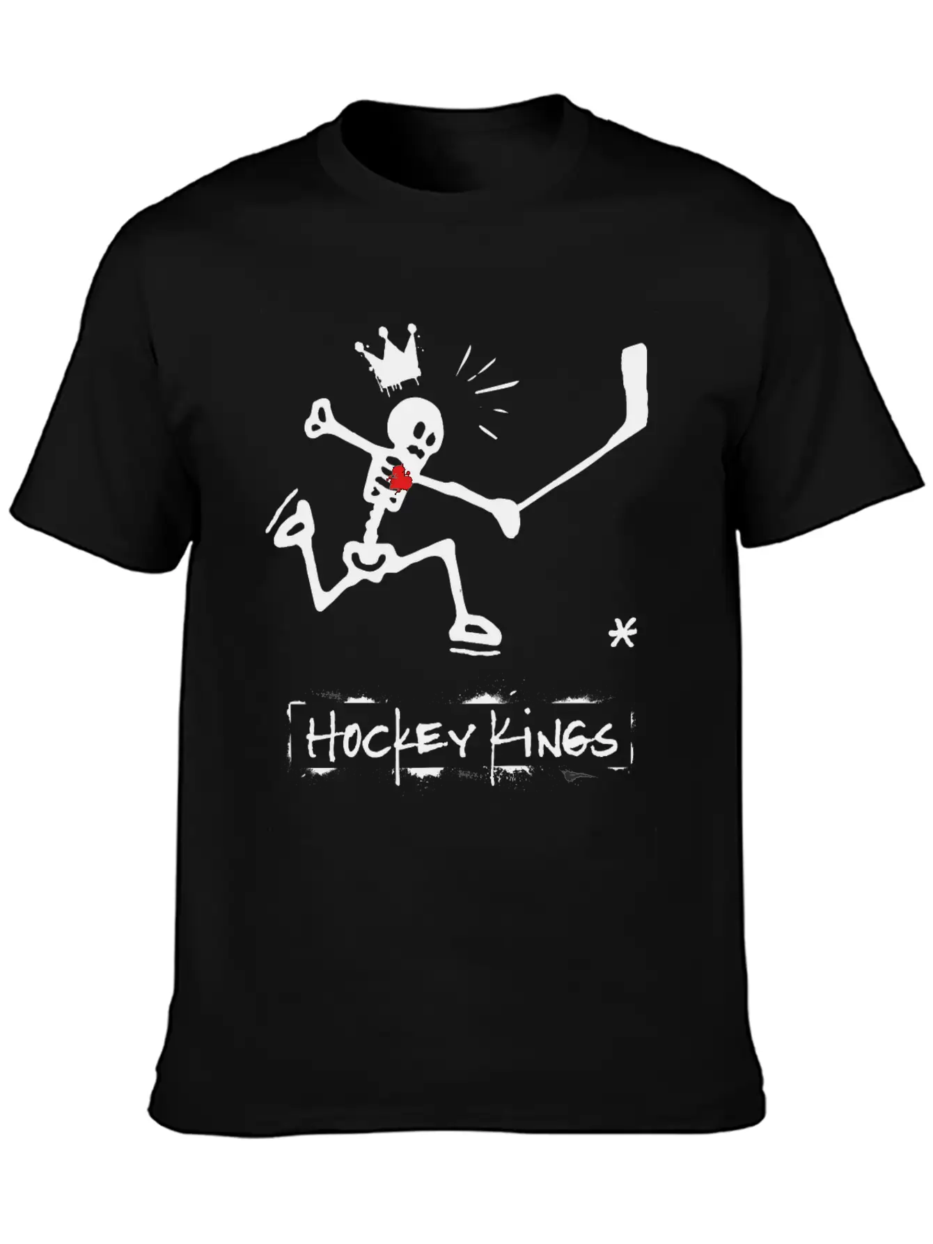 Ice Hockey Player - Hockey Kings Basic Graphic T-Shirt – Daily Comfort In Soft Cotton