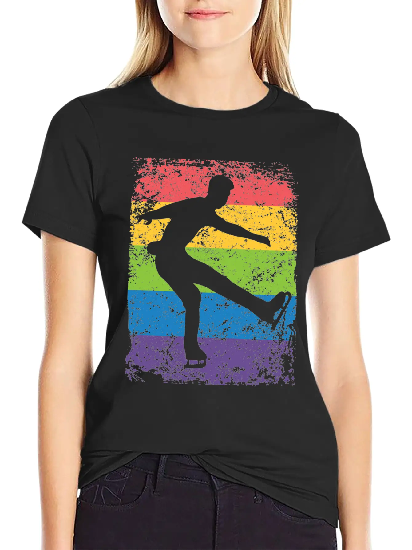 Ice Skater Figure Skating Ice Skating Stylish Everyday T-Shirt – Unisex Basic Cotton Tee