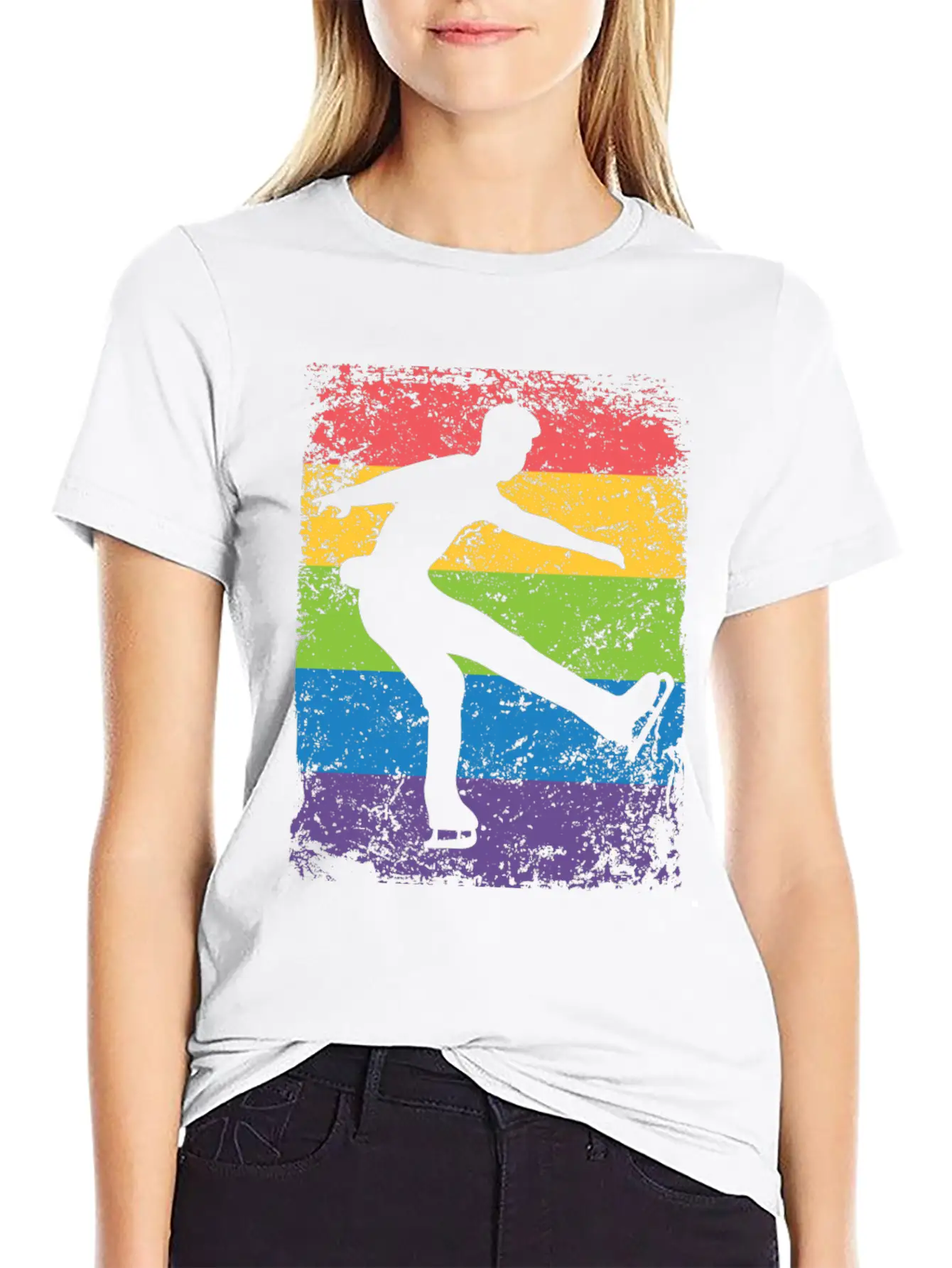 Ice Skater Figure Skating Ice Skating Stylish Everyday T-Shirt – Unisex Basic Cotton Tee