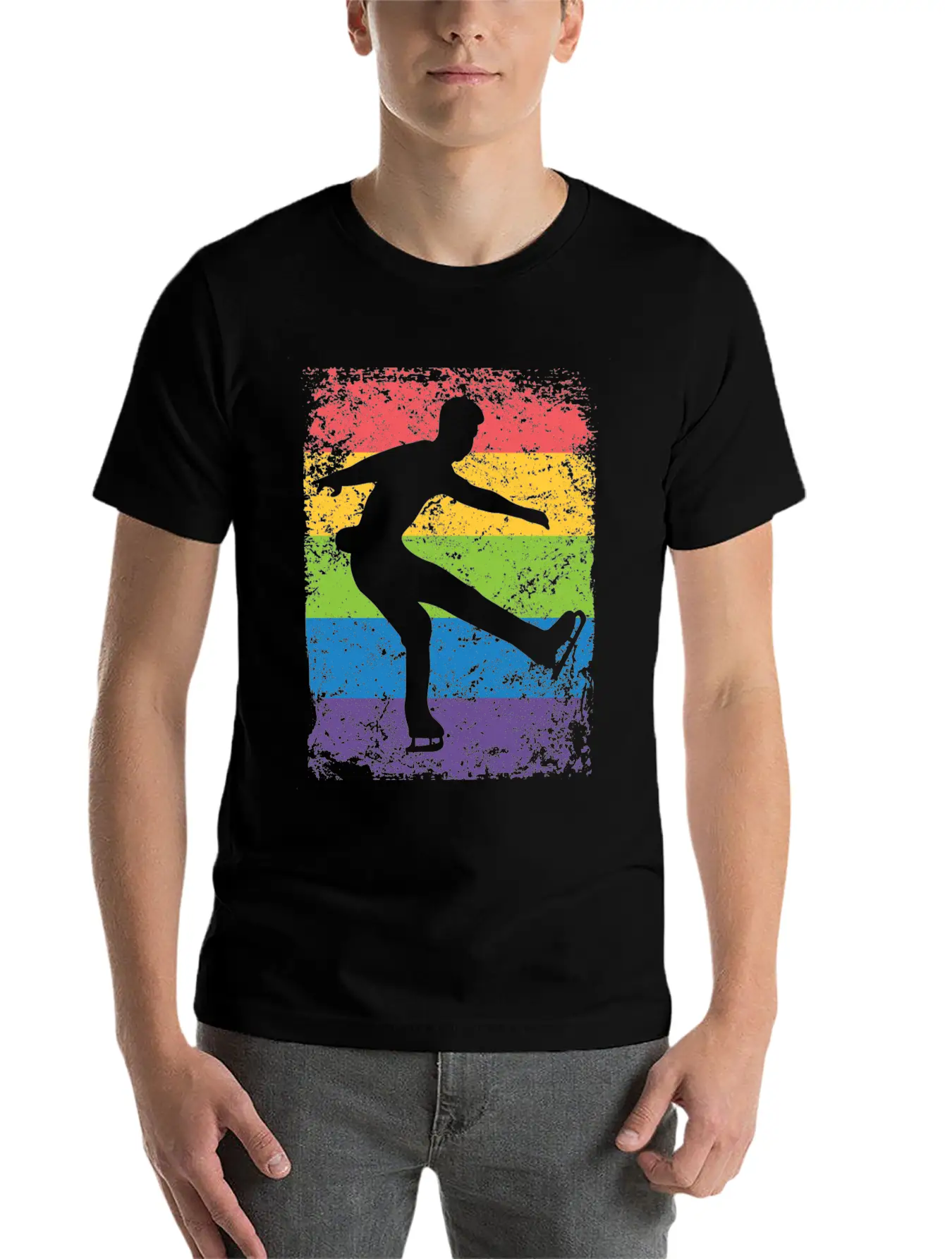 Ice Skater Figure Skating Ice Skating Stylish Everyday T-Shirt – Unisex Basic Cotton Tee