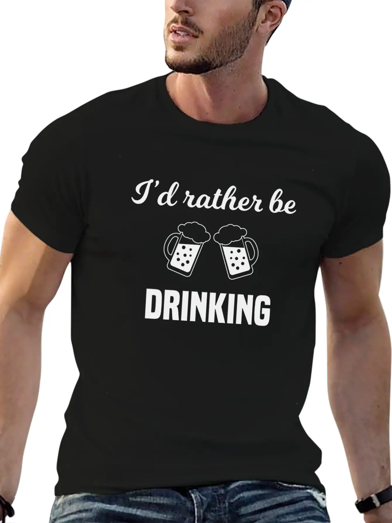 I'd Rather Be Drinking Classic Cotton Tee – Unisex Comfort For Any Season