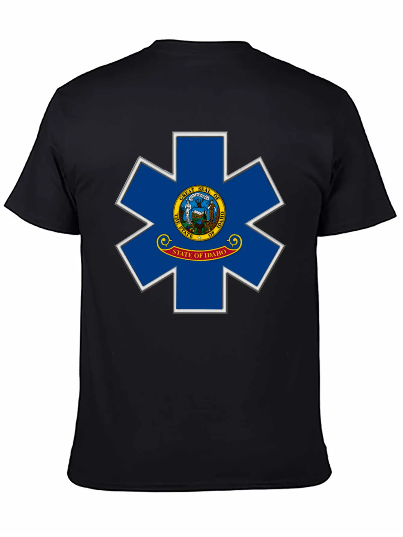 Idaho EMS Star Of Life Basic Graphic T-Shirt – Daily Comfort In Soft Cotton