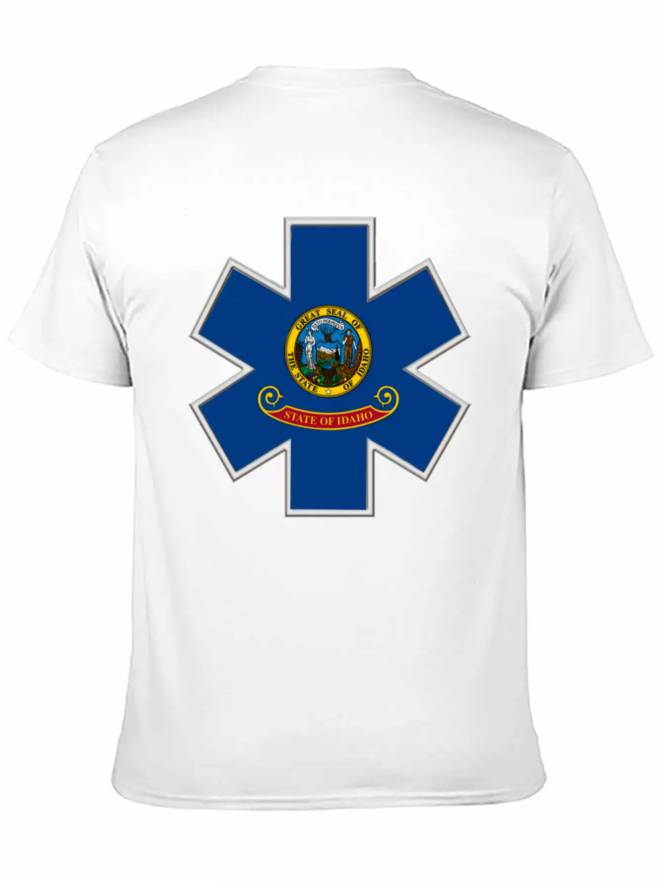 Idaho EMS Star Of Life Basic Graphic T-Shirt – Daily Comfort In Soft Cotton