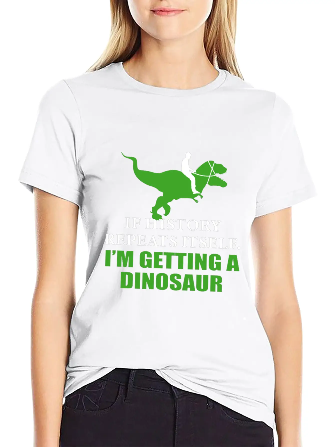 If History Will Repeat Itself I'm Getting A Dinosa Stylish Everyday T-Shirt – Unisex Basic Cotton Tee