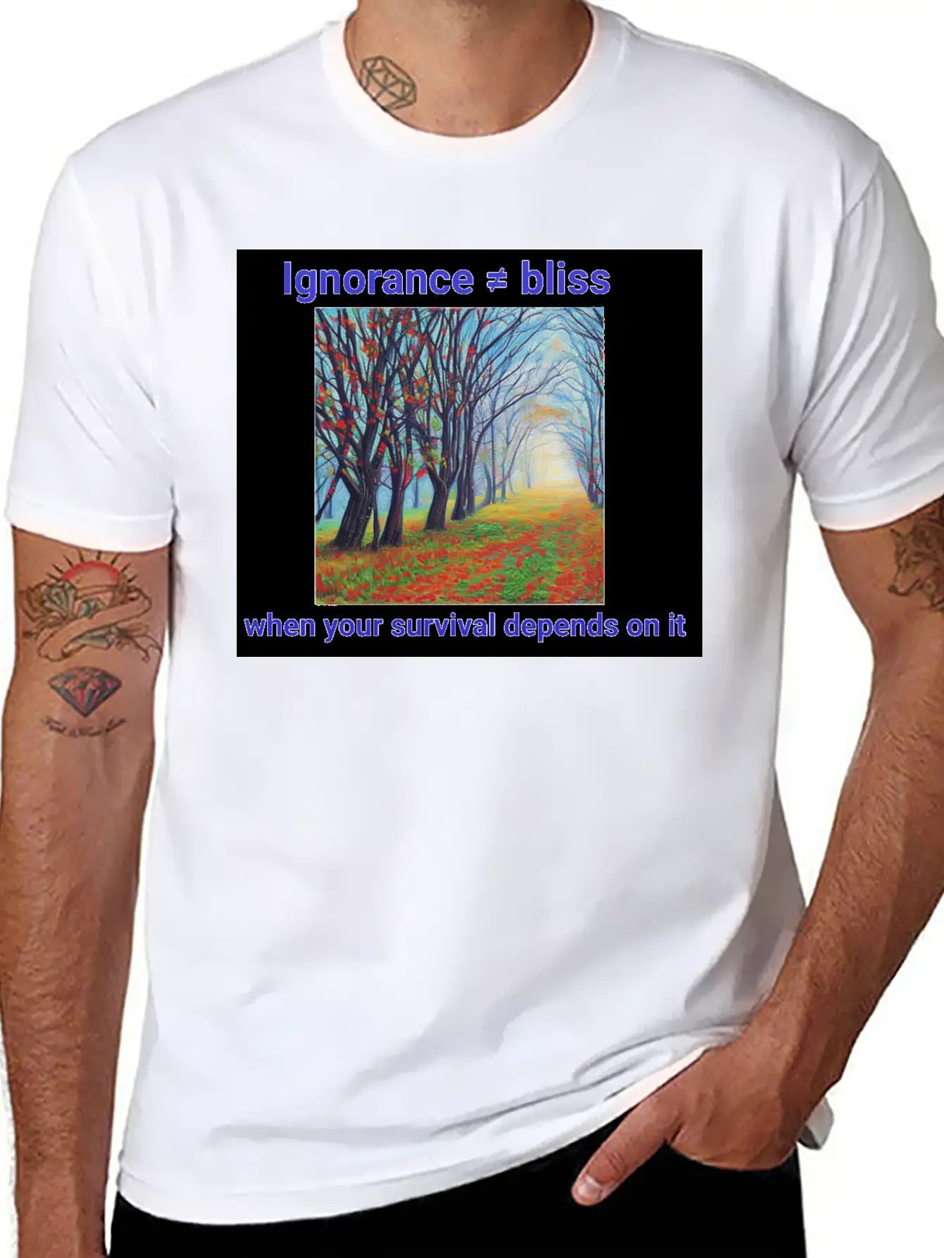 Ignorance Is Not Bliss T Shirt 1 Stylish Everyday T-Shirt – Unisex Basic Cotton Tee