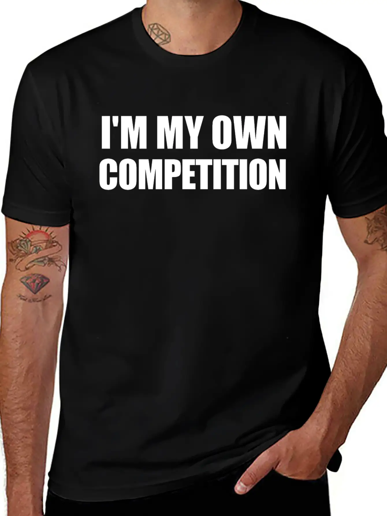 I'm My Own Competition Basic Graphic T-Shirt – Daily Comfort In Soft Cotton