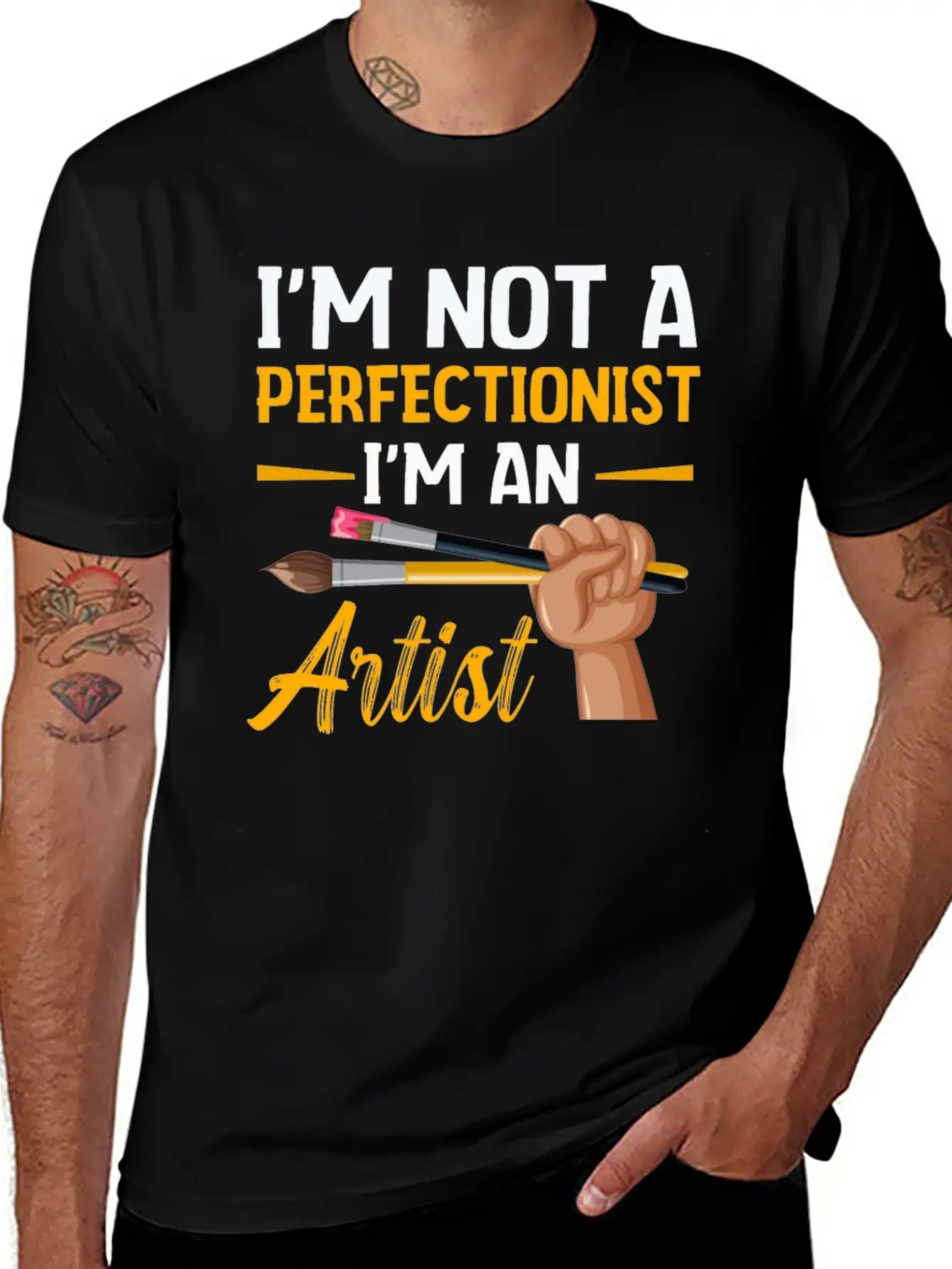 I'm Not A Perfectionist I'm An Artist Stylish Everyday T-Shirt – Unisex Basic Cotton Tee