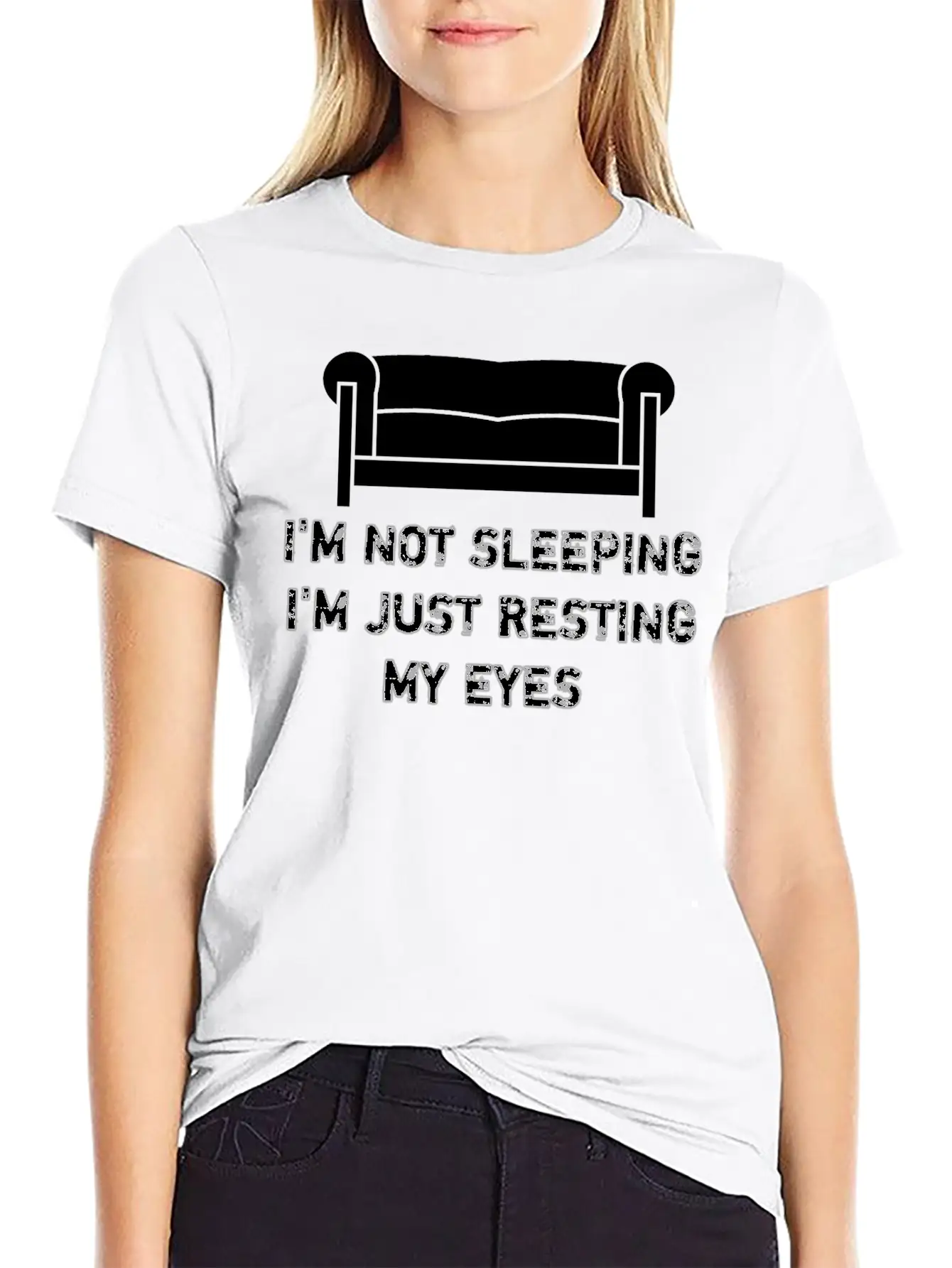 I'm Not Sleeping I'm Just Resting My Eyes Stylish Everyday T-Shirt – Unisex Basic Cotton Tee