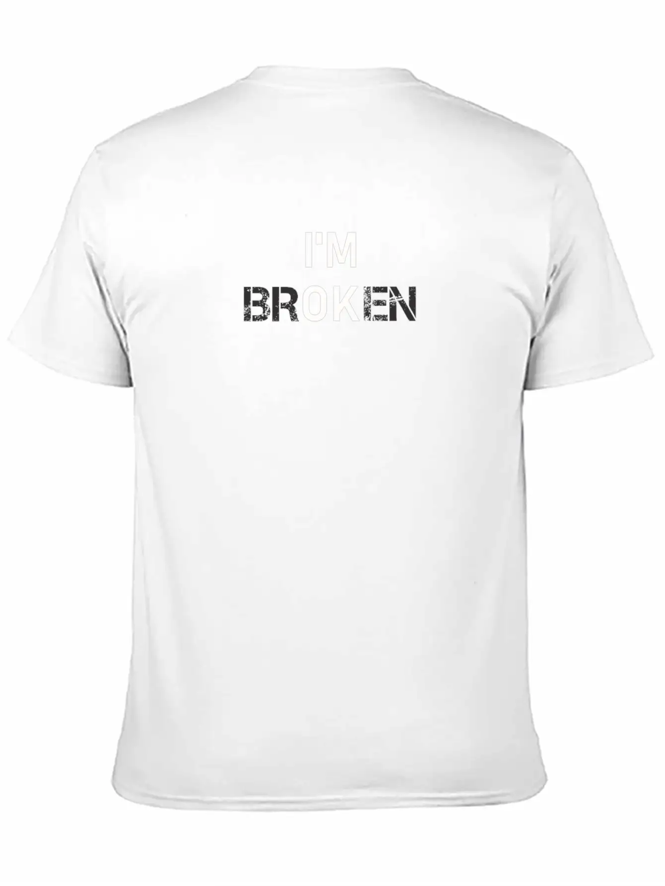 I'm Ok Broken Pain Depression Unisex Cotton Tee – Relaxed Fit For Any Occasion