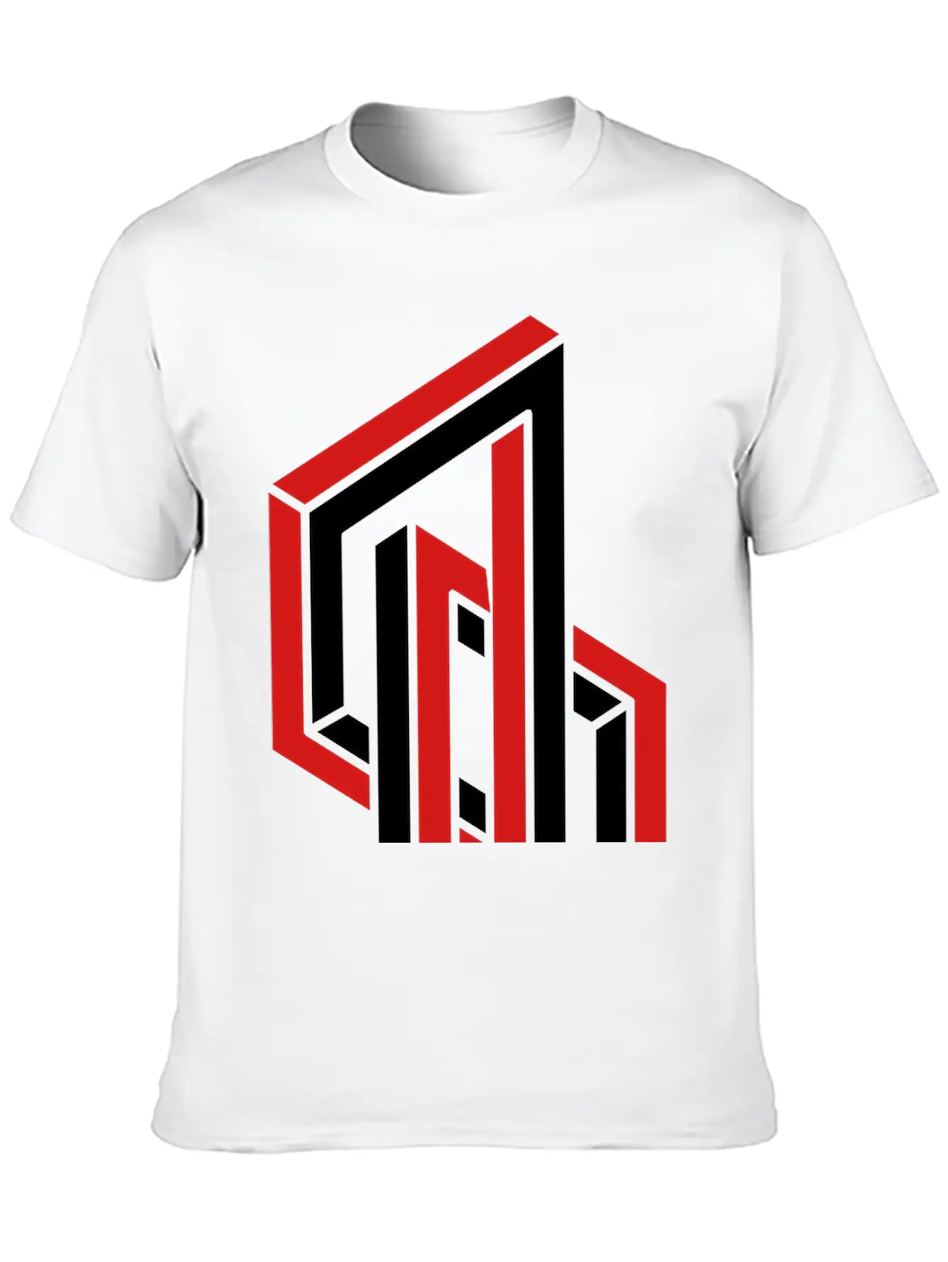 Impossible Figures 01A Basic Graphic T-Shirt – Daily Comfort In Soft Cotton