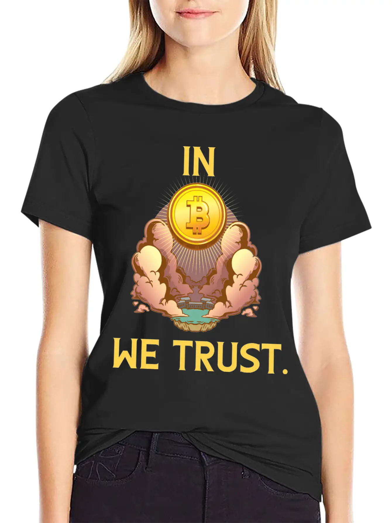 In Bitcoin We Trust Cryptocurrency Blockchain Love Classic Cotton Tee – Unisex Comfort For Any Season