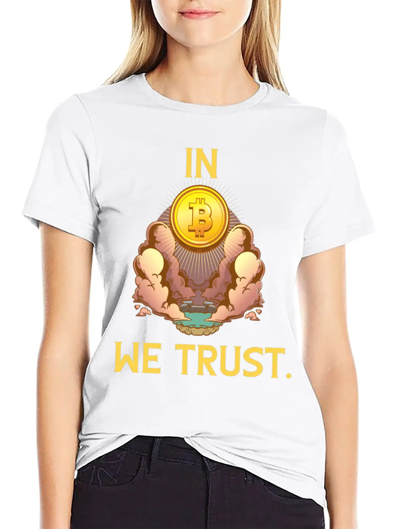 In Bitcoin We Trust Cryptocurrency Blockchain Love Classic Cotton Tee – Unisex Comfort For Any Season