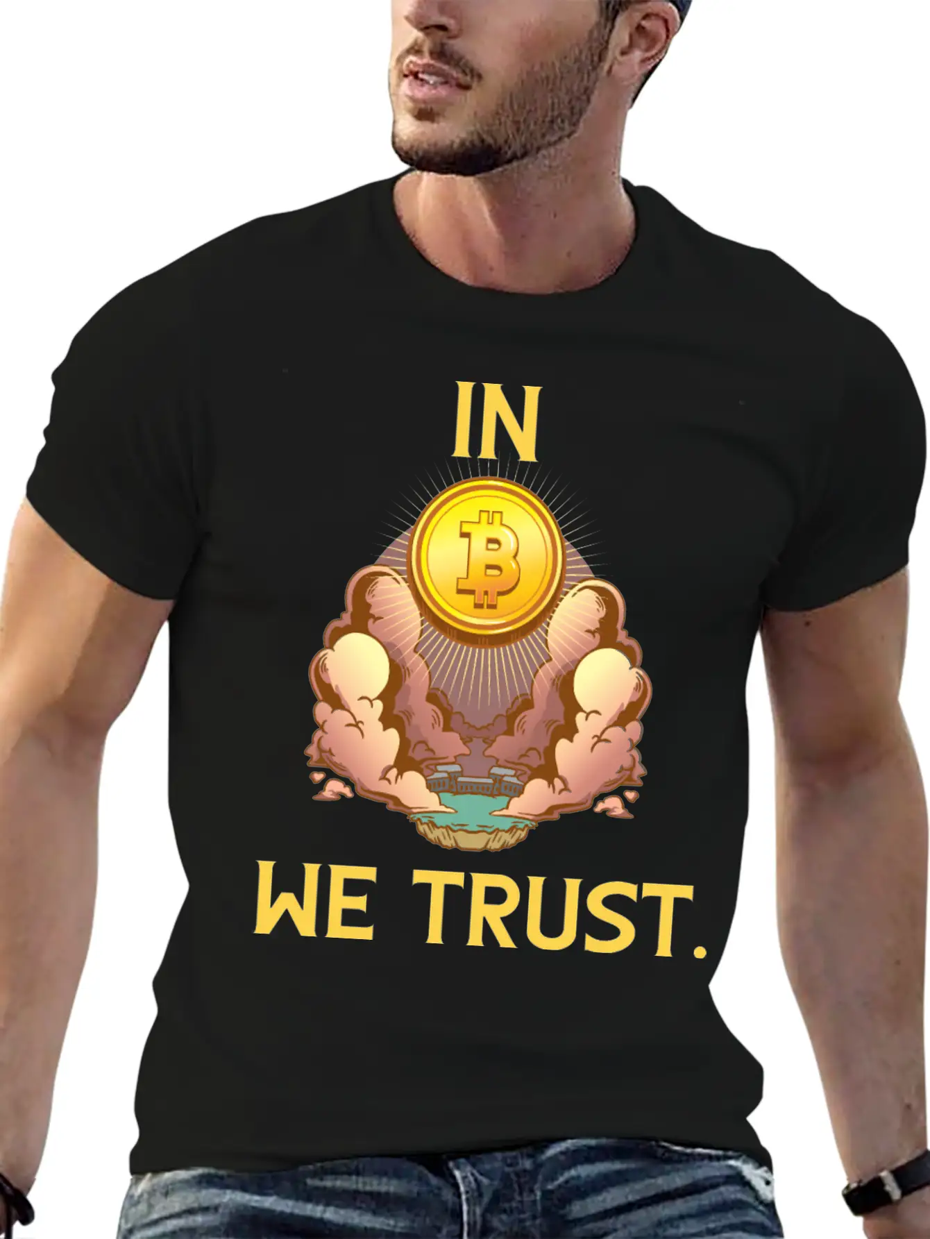 In Bitcoin We Trust Cryptocurrency Blockchain Love Classic Cotton Tee – Unisex Comfort For Any Season