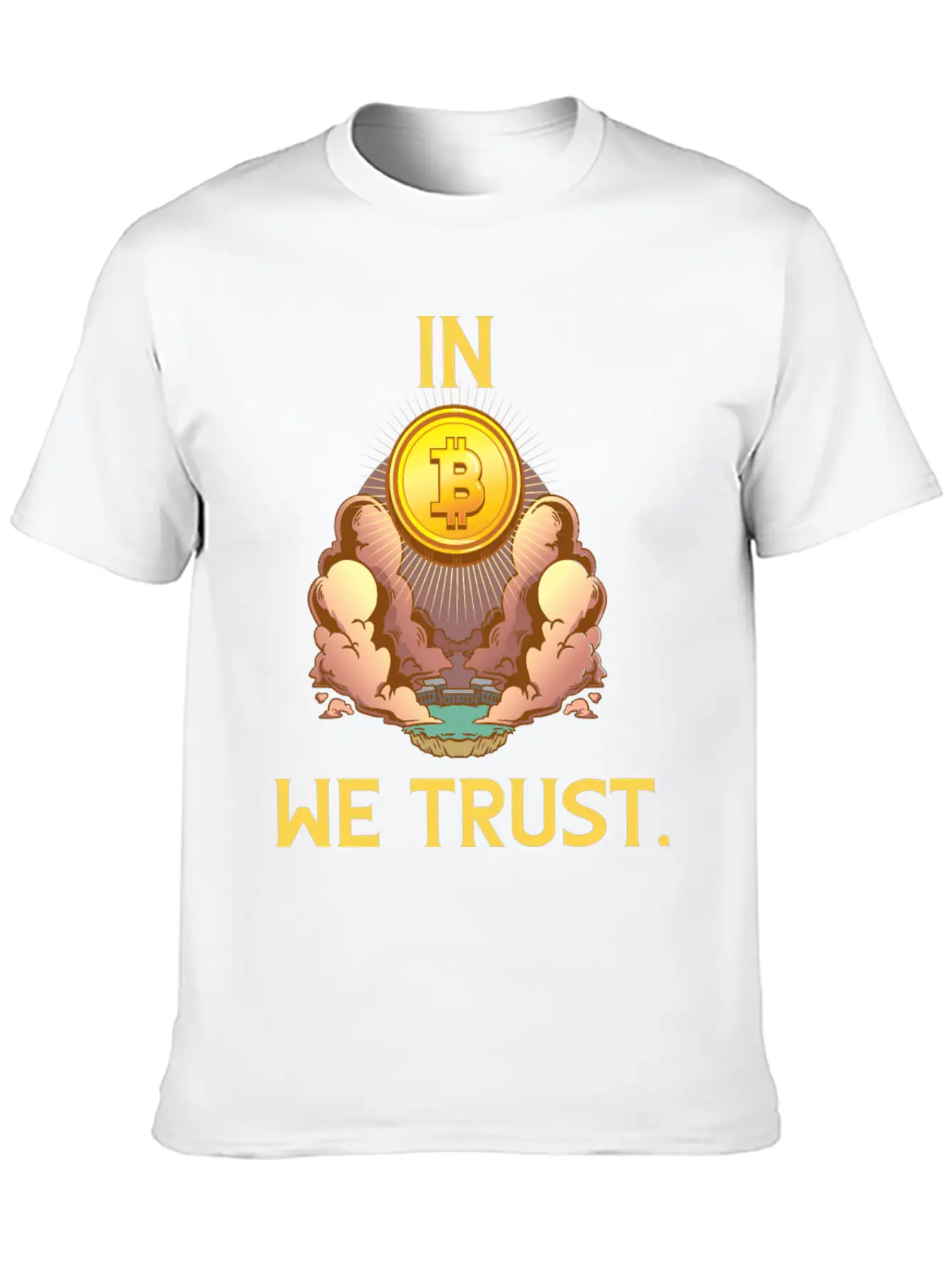 In Bitcoin We Trust Cryptocurrency Blockchain Love Classic Cotton Tee – Unisex Comfort For Any Season
