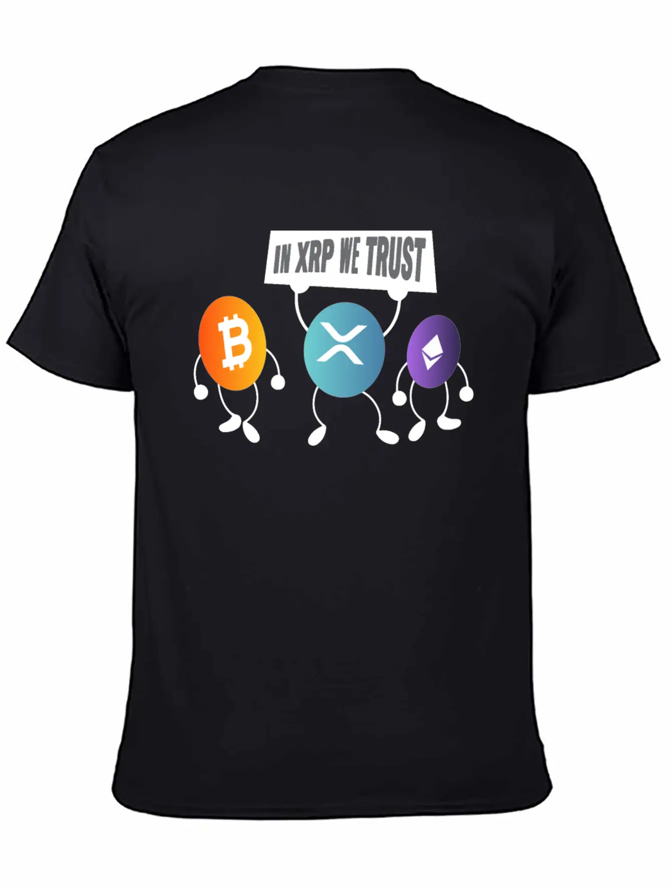 In XRP We Trust XRP Ripple Crypto Cryptocurrency Relaxed Everyday Tee – Lightweight And Durable Cotton