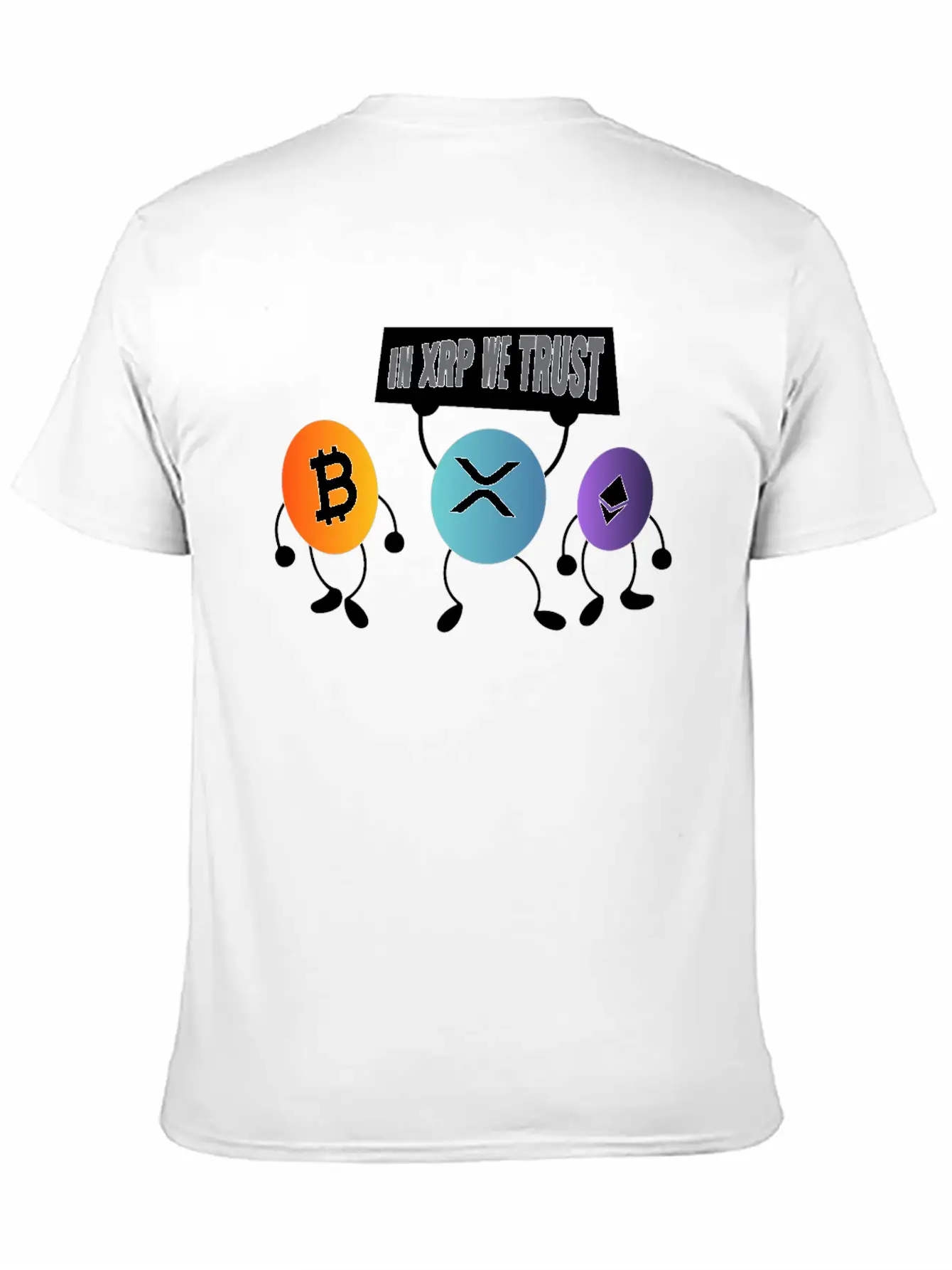 In XRP We Trust XRP Ripple Crypto Cryptocurrency Relaxed Everyday Tee – Lightweight And Durable Cotton