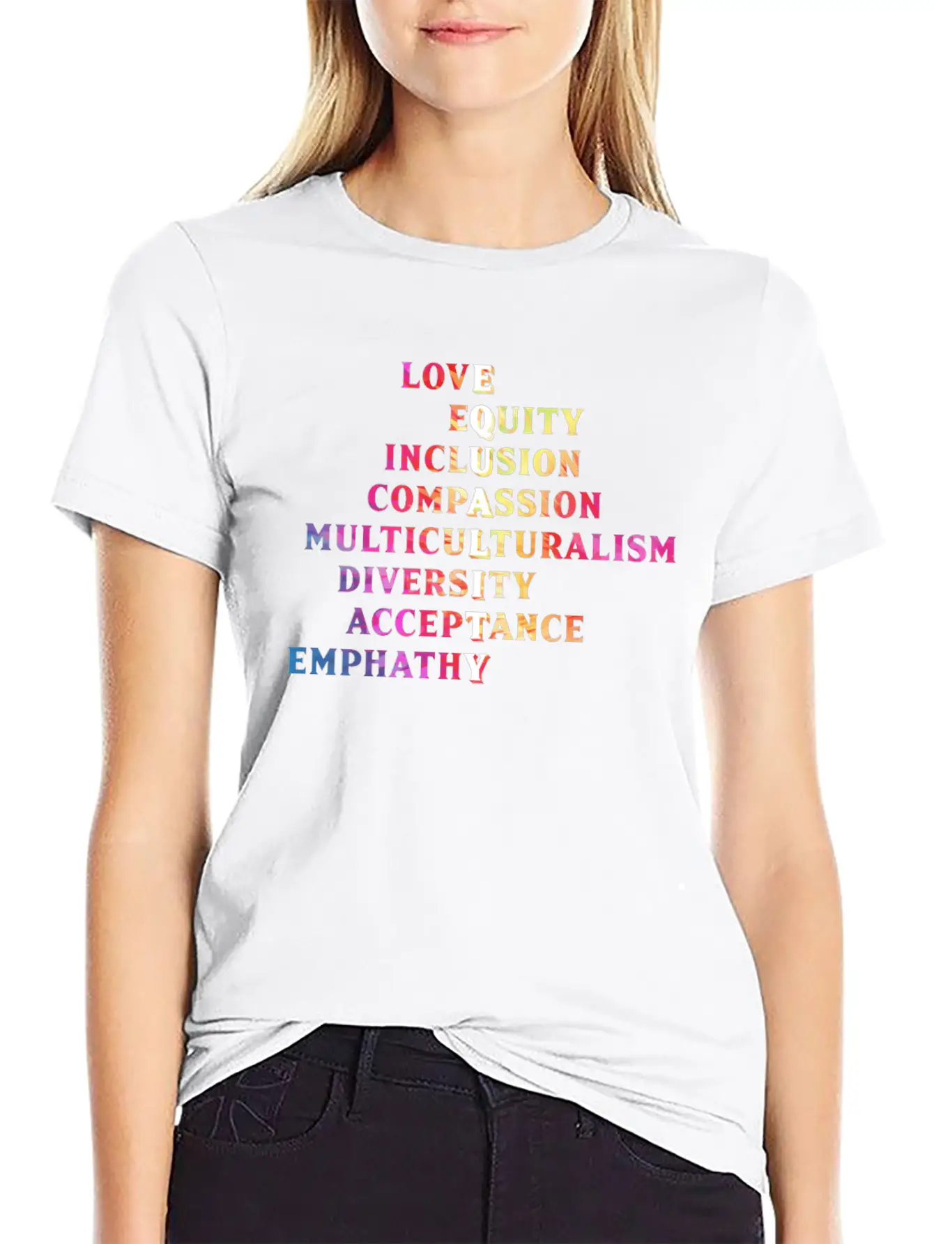 Inclusion Acceptance Handicap Solidarity Basic Graphic T-Shirt – Daily Comfort In Soft Cotton