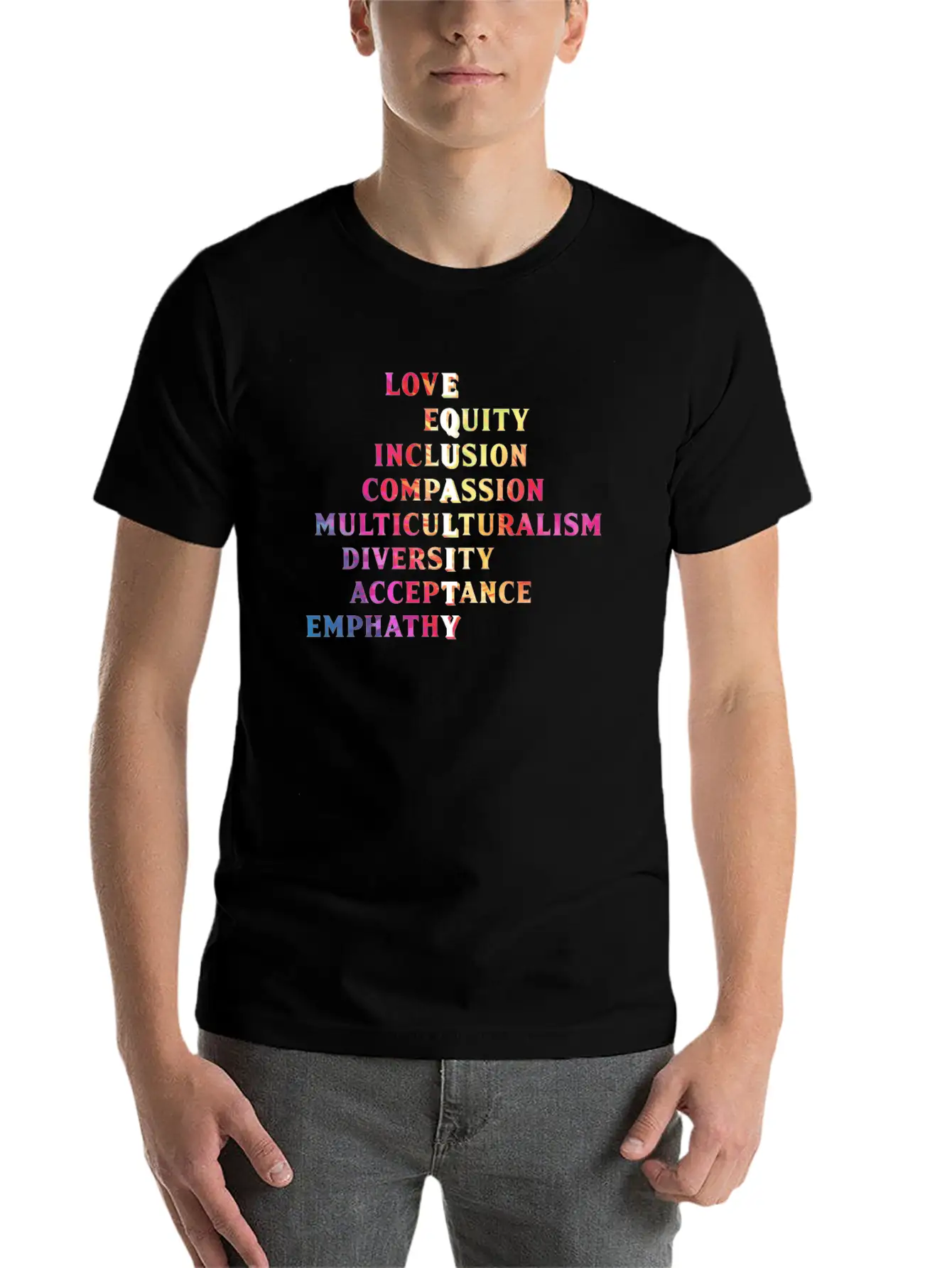 Inclusion Acceptance Handicap Solidarity Basic Graphic T-Shirt – Daily Comfort In Soft Cotton