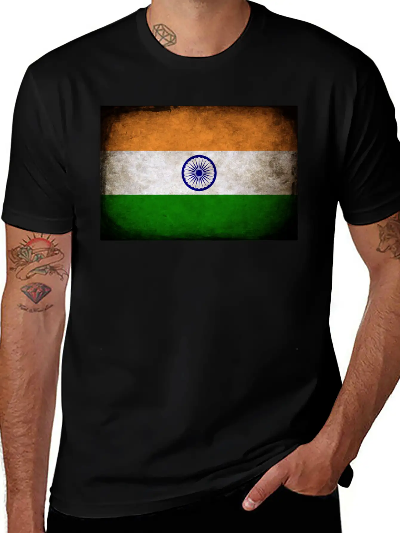 India Flag Stylish Everyday T-Shirt – Unisex Basic Cotton Tee
