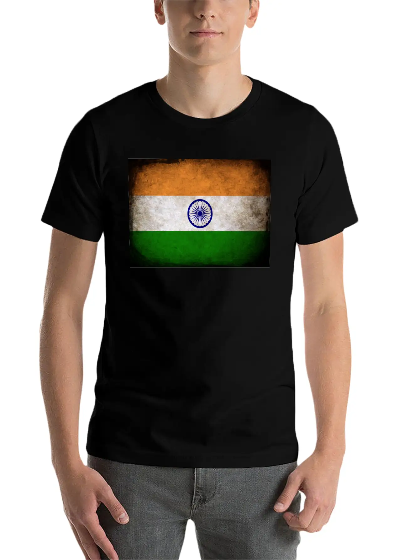 India Flag Stylish Everyday T-Shirt – Unisex Basic Cotton Tee