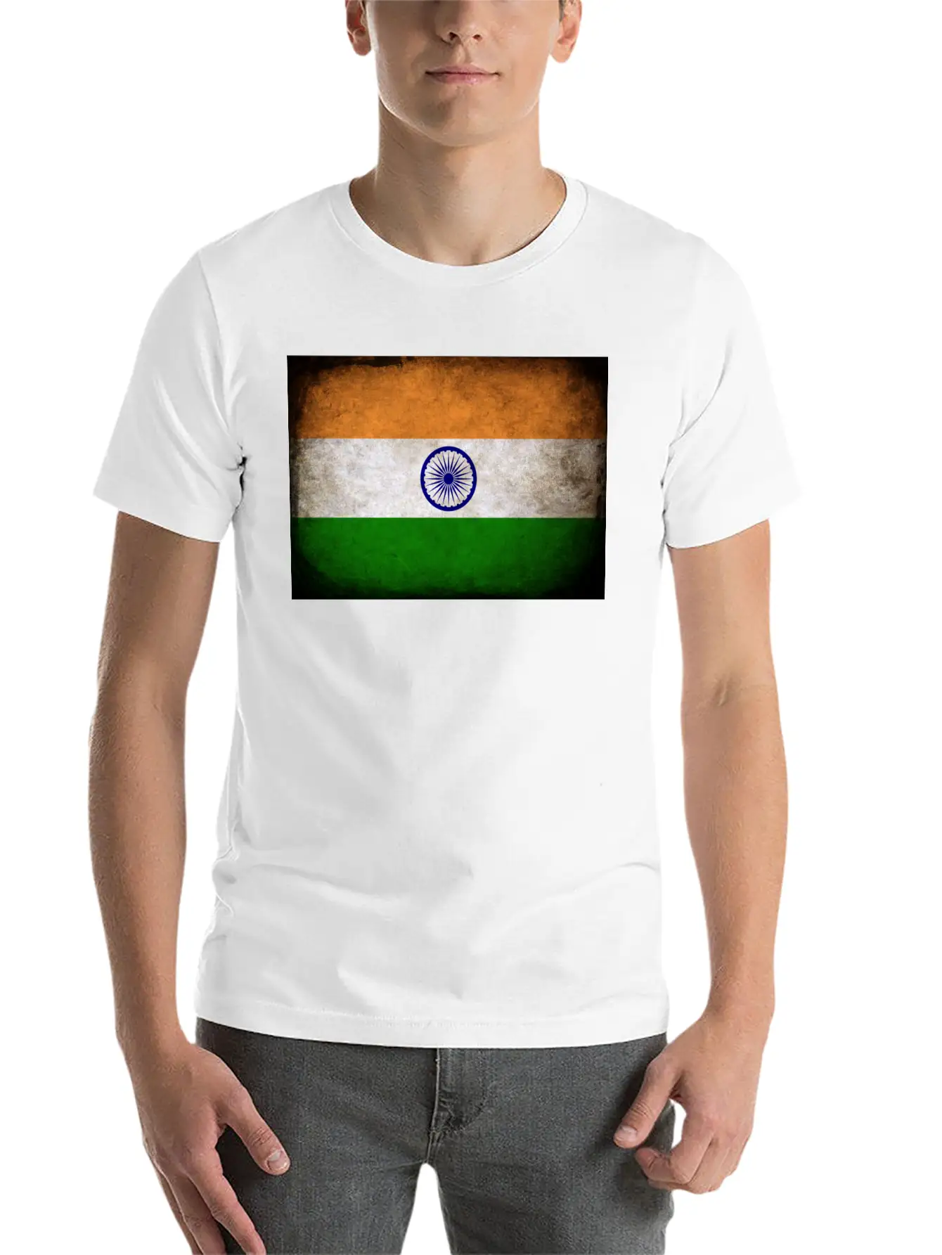 India Flag Stylish Everyday T-Shirt – Unisex Basic Cotton Tee