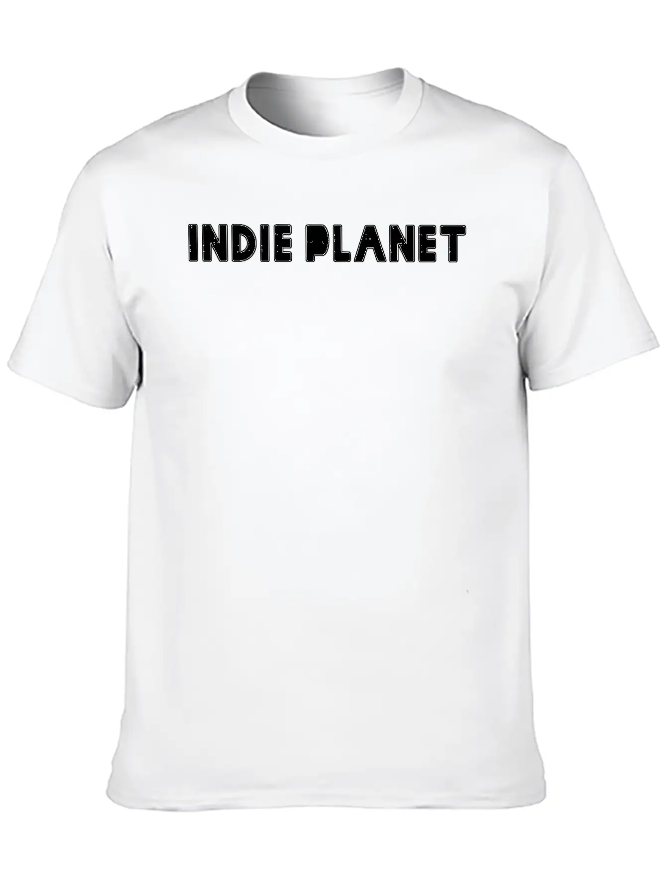 Indie Planet Text Stylish Everyday T-Shirt – Unisex Basic Cotton Tee