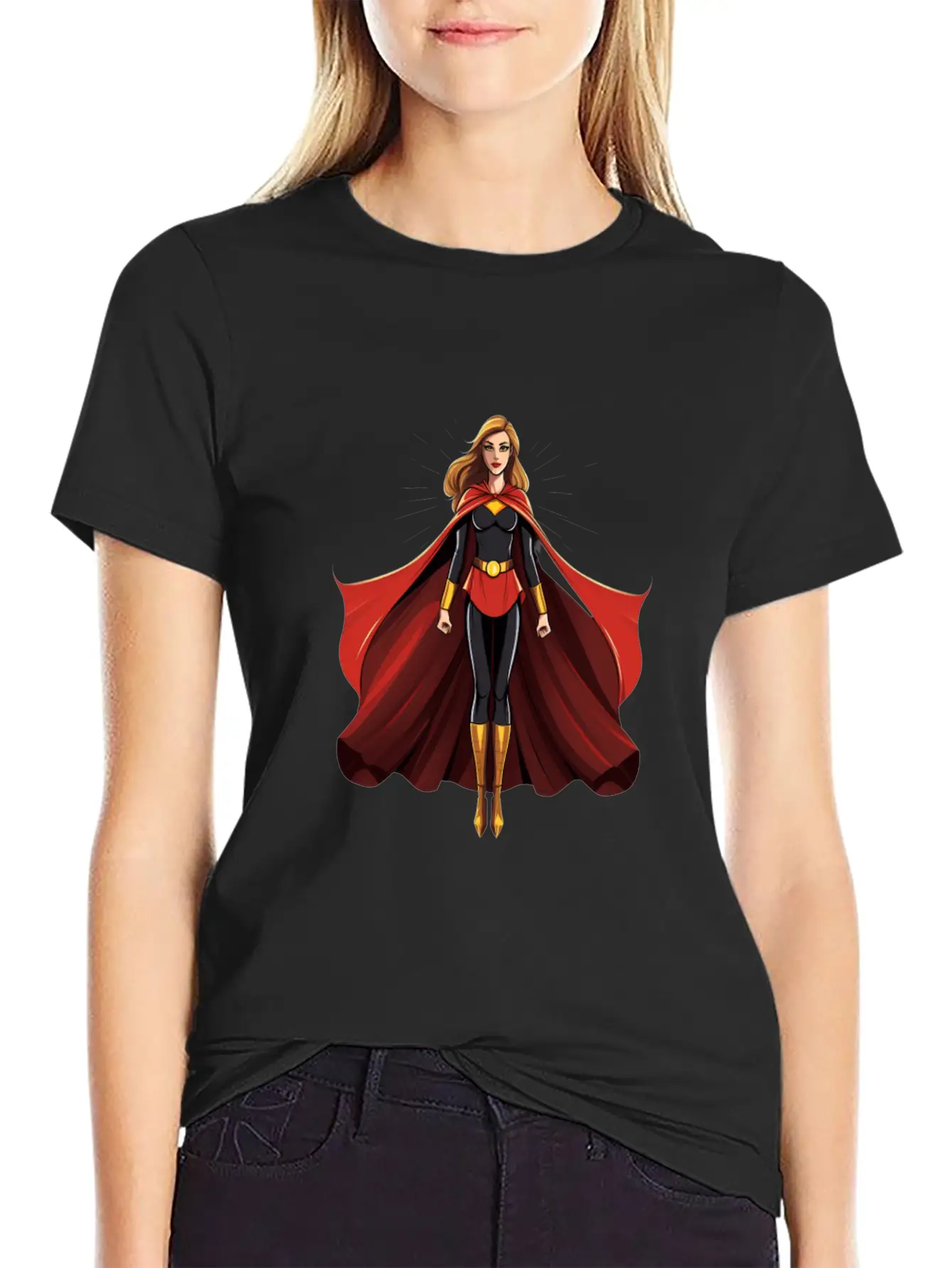 International Womens Day Woman Wearing Capes Stylish Everyday T-Shirt – Unisex Basic Cotton Tee