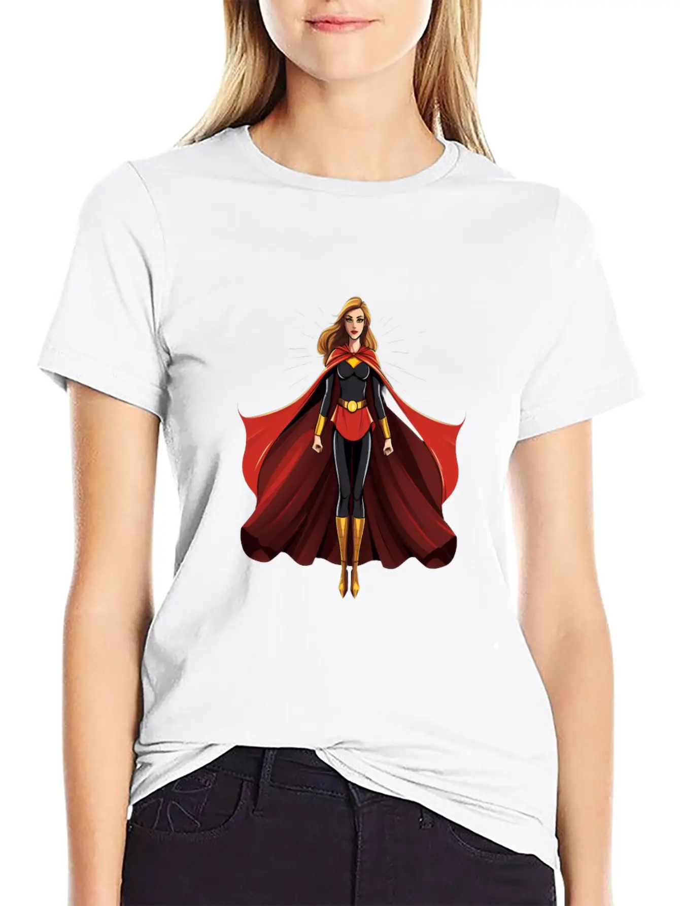 International Womens Day Woman Wearing Capes Stylish Everyday T-Shirt – Unisex Basic Cotton Tee