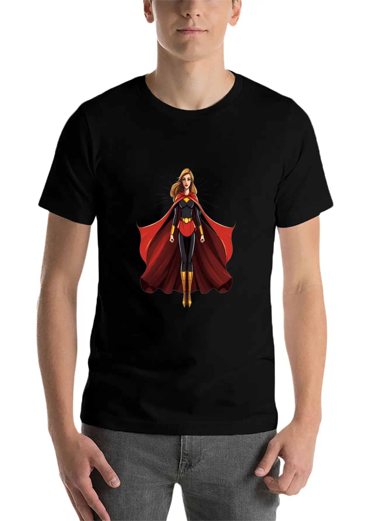 International Womens Day Woman Wearing Capes Stylish Everyday T-Shirt – Unisex Basic Cotton Tee
