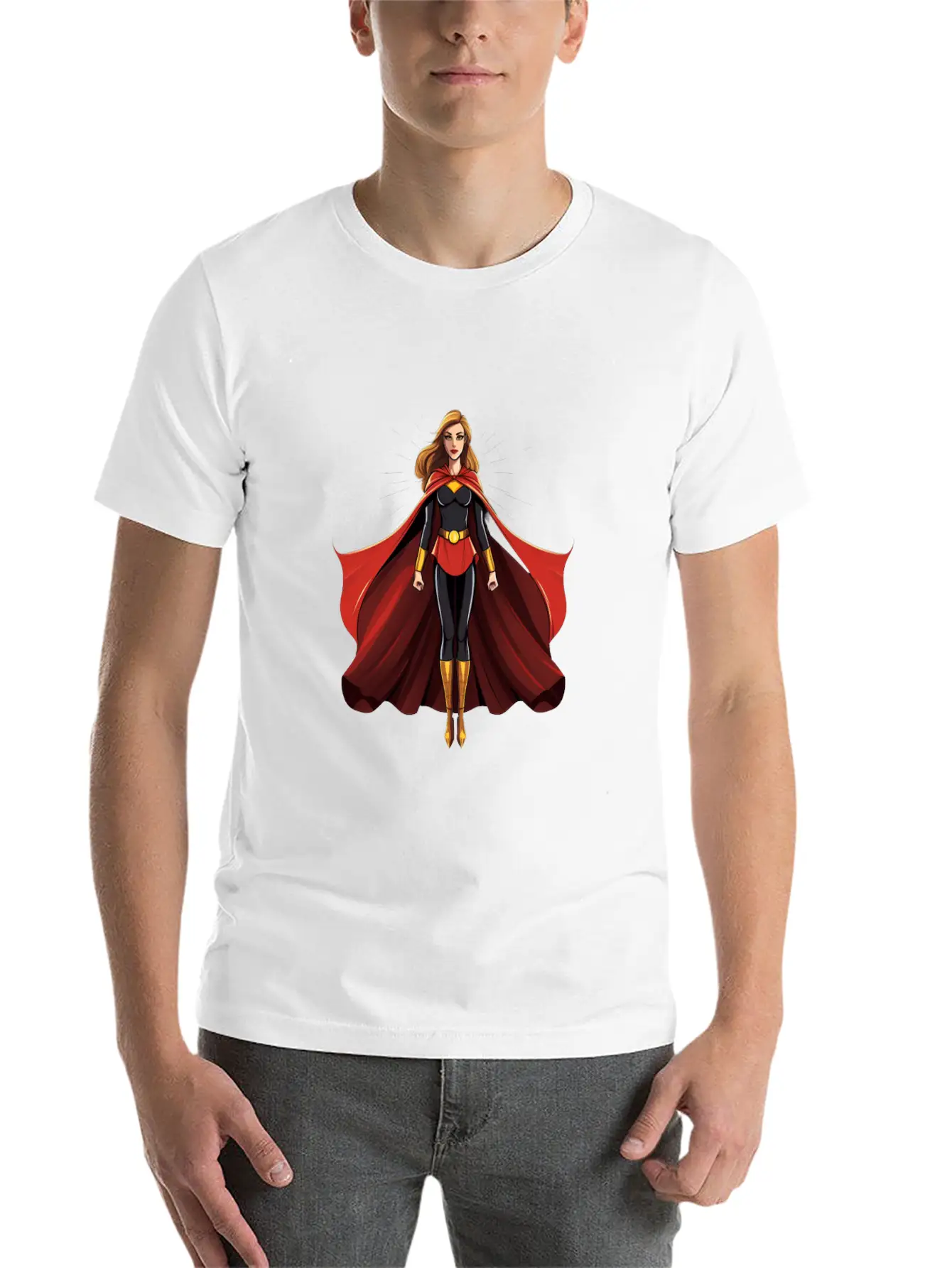 International Womens Day Woman Wearing Capes Stylish Everyday T-Shirt – Unisex Basic Cotton Tee