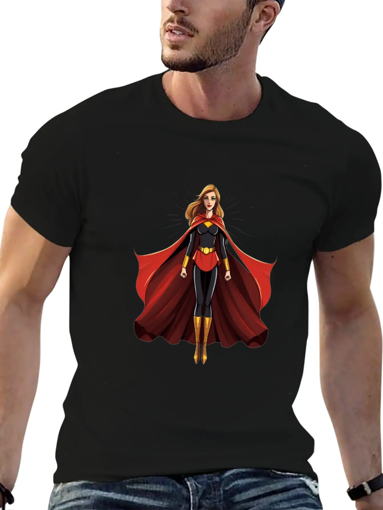 International Womens Day Woman Wearing Capes Stylish Everyday T-Shirt – Unisex Basic Cotton Tee
