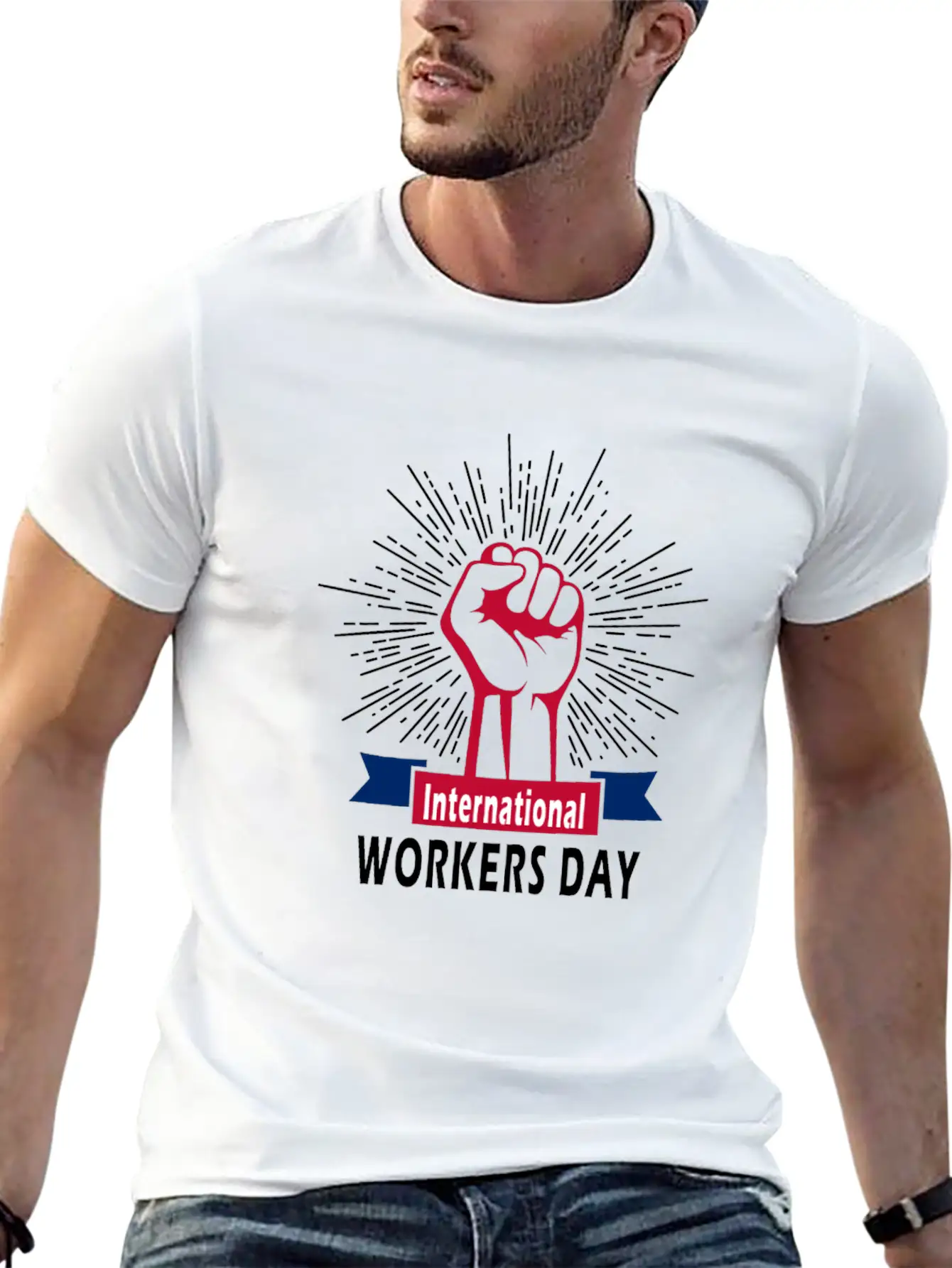 International Workers Day Stylish Everyday T-Shirt – Unisex Basic Cotton Tee