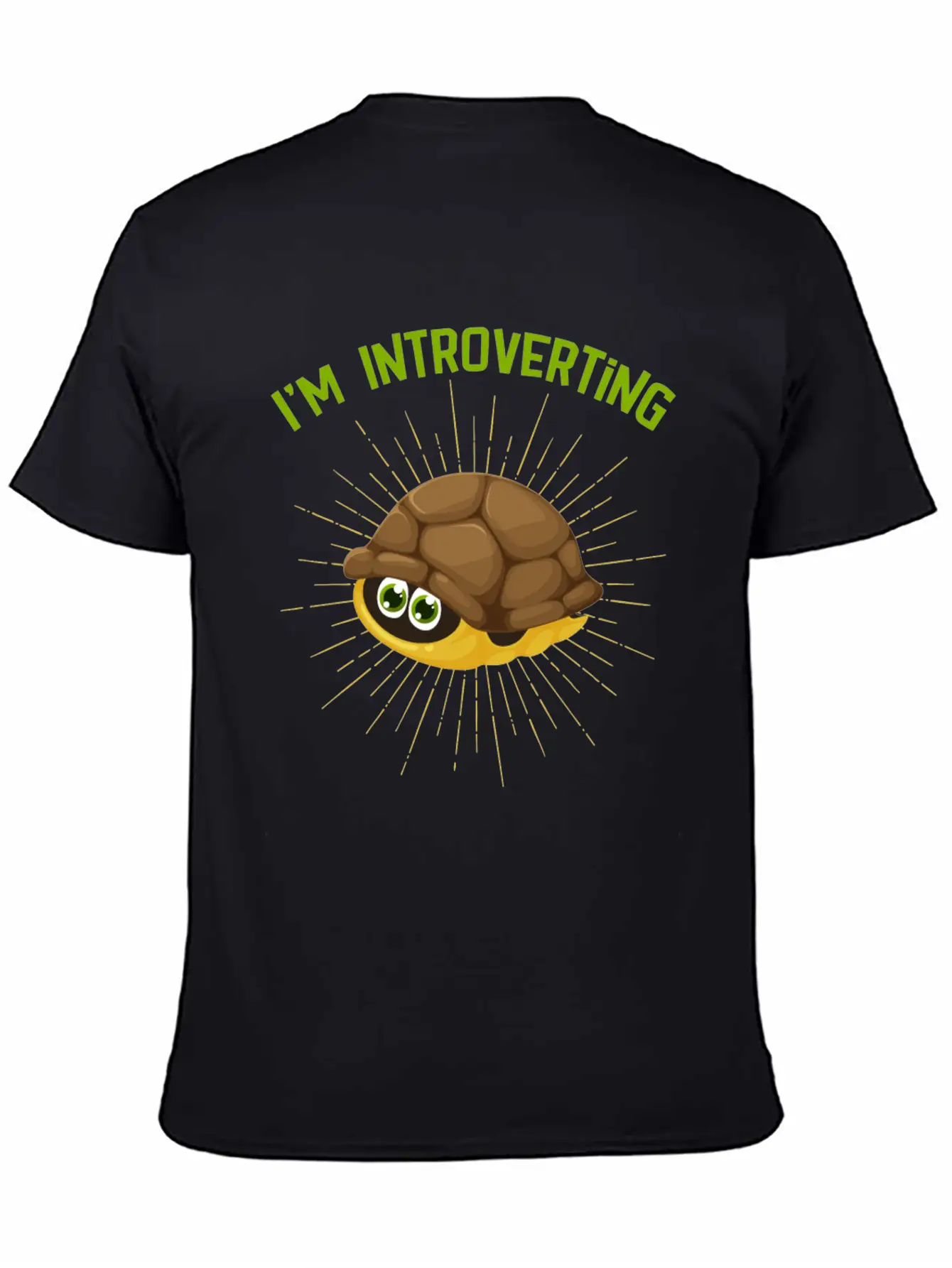 Introverted Person Turtle Lover Basic Graphic T-Shirt – Daily Comfort In Soft Cotton