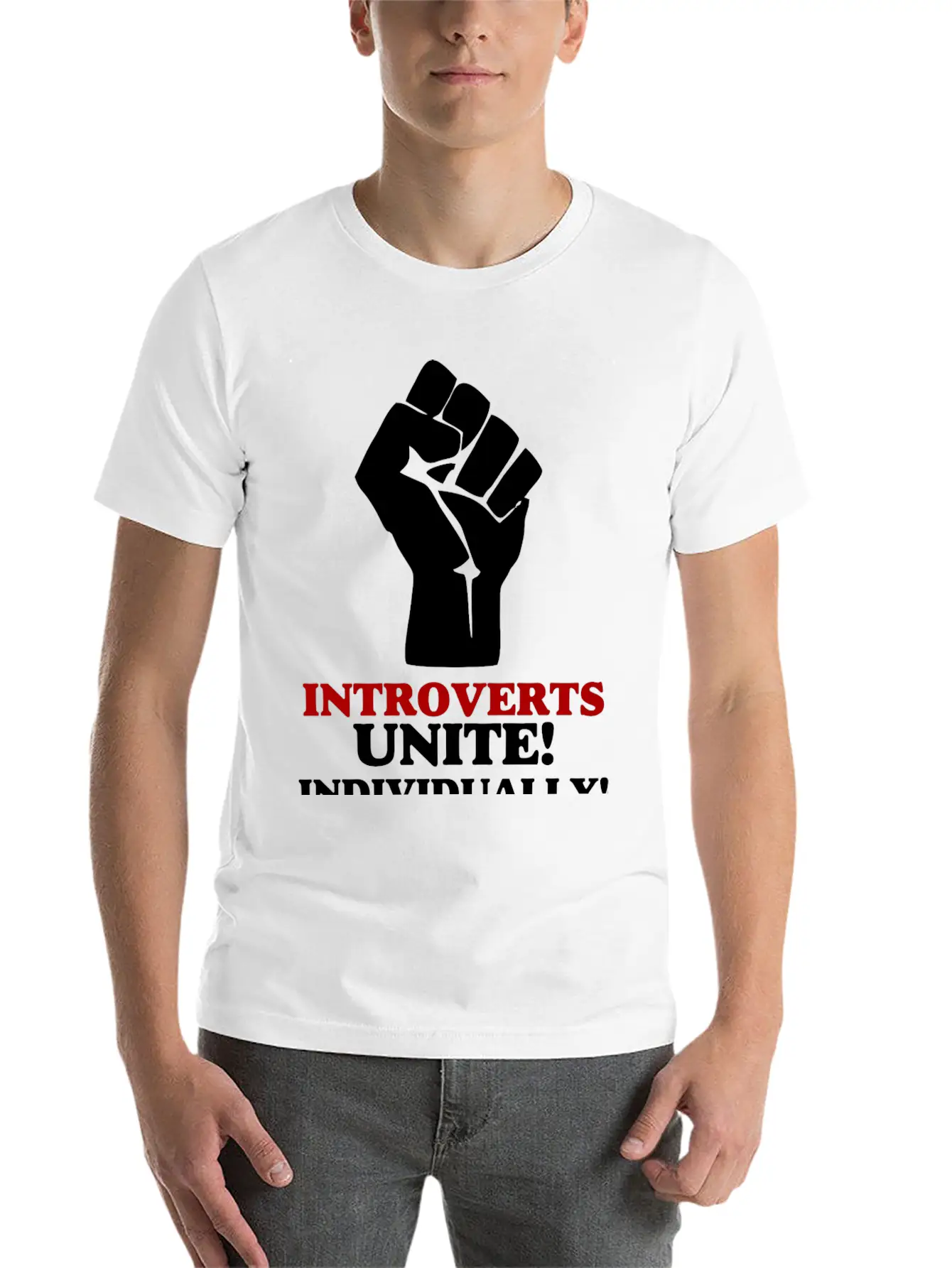 Introverts Unite Basic Graphic T-Shirt – Daily Comfort In Soft Cotton