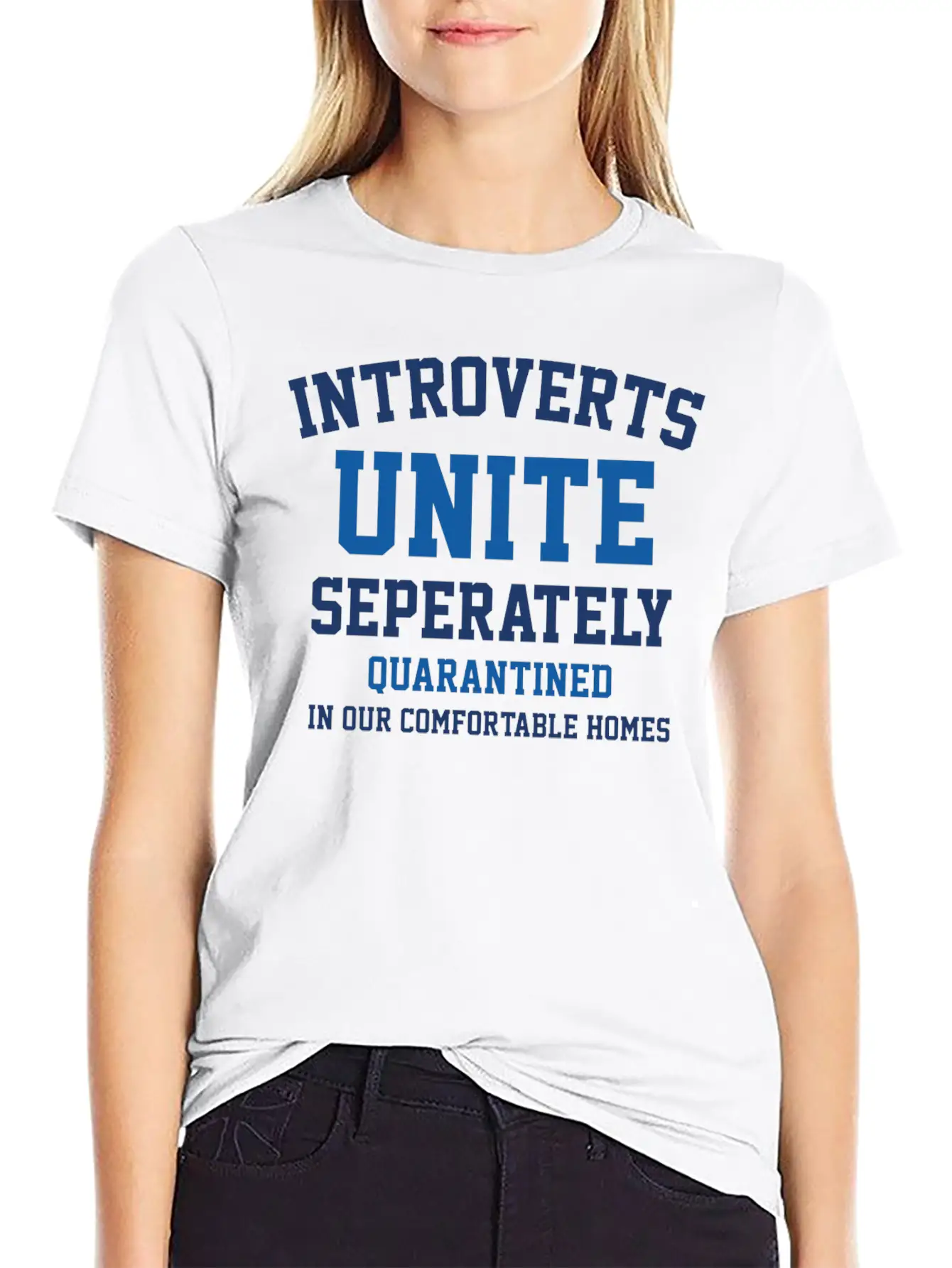 Introverts Unite Quarantine Relaxed Everyday Tee – Lightweight And Durable Cotton