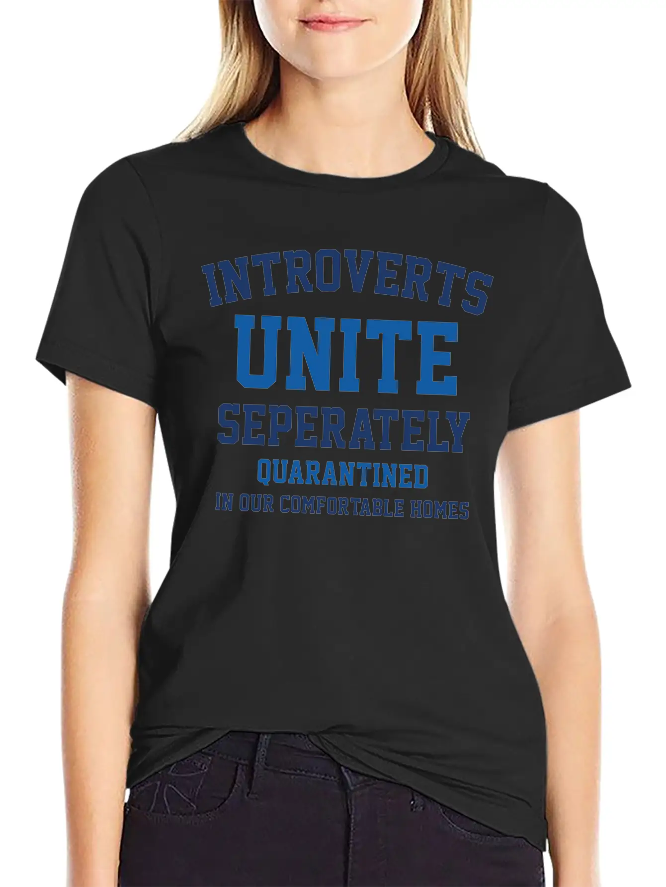 Introverts Unite Quarantine Relaxed Everyday Tee – Lightweight And Durable Cotton