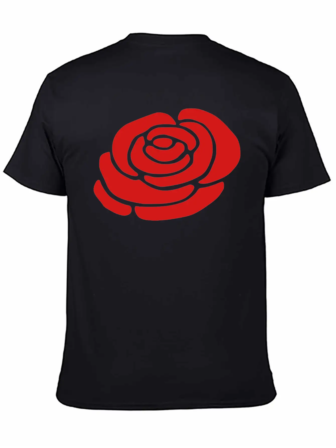 Ireland Rose Silhouette (vector) Stylish Everyday T-Shirt – Unisex Basic Cotton Tee