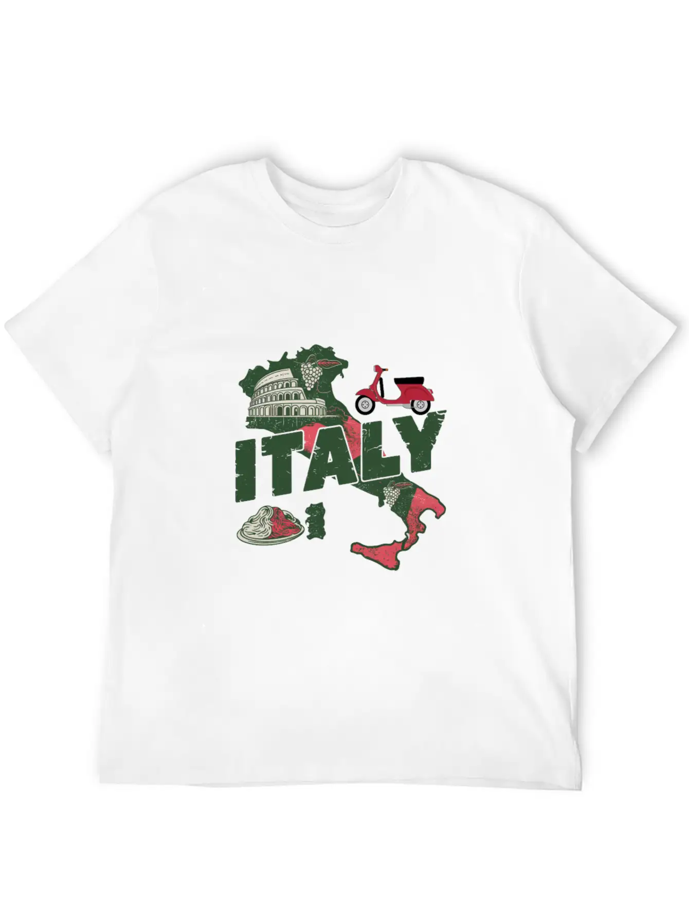 Italy State Country Map Awesome Simple Everyday Graphic Tee – Lightweight Summer Wear