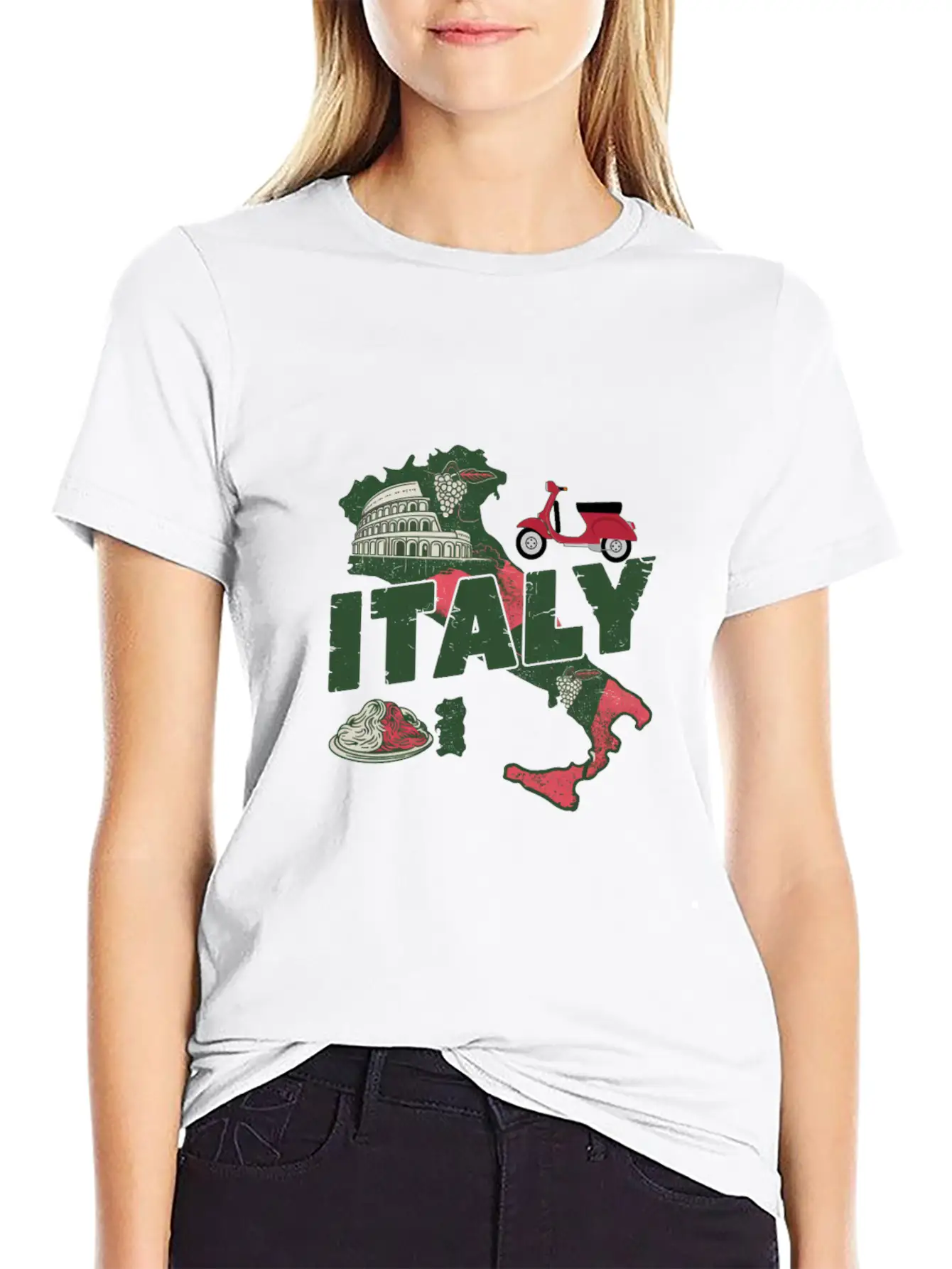 Italy State Country Map Awesome Simple Everyday Graphic Tee – Lightweight Summer Wear