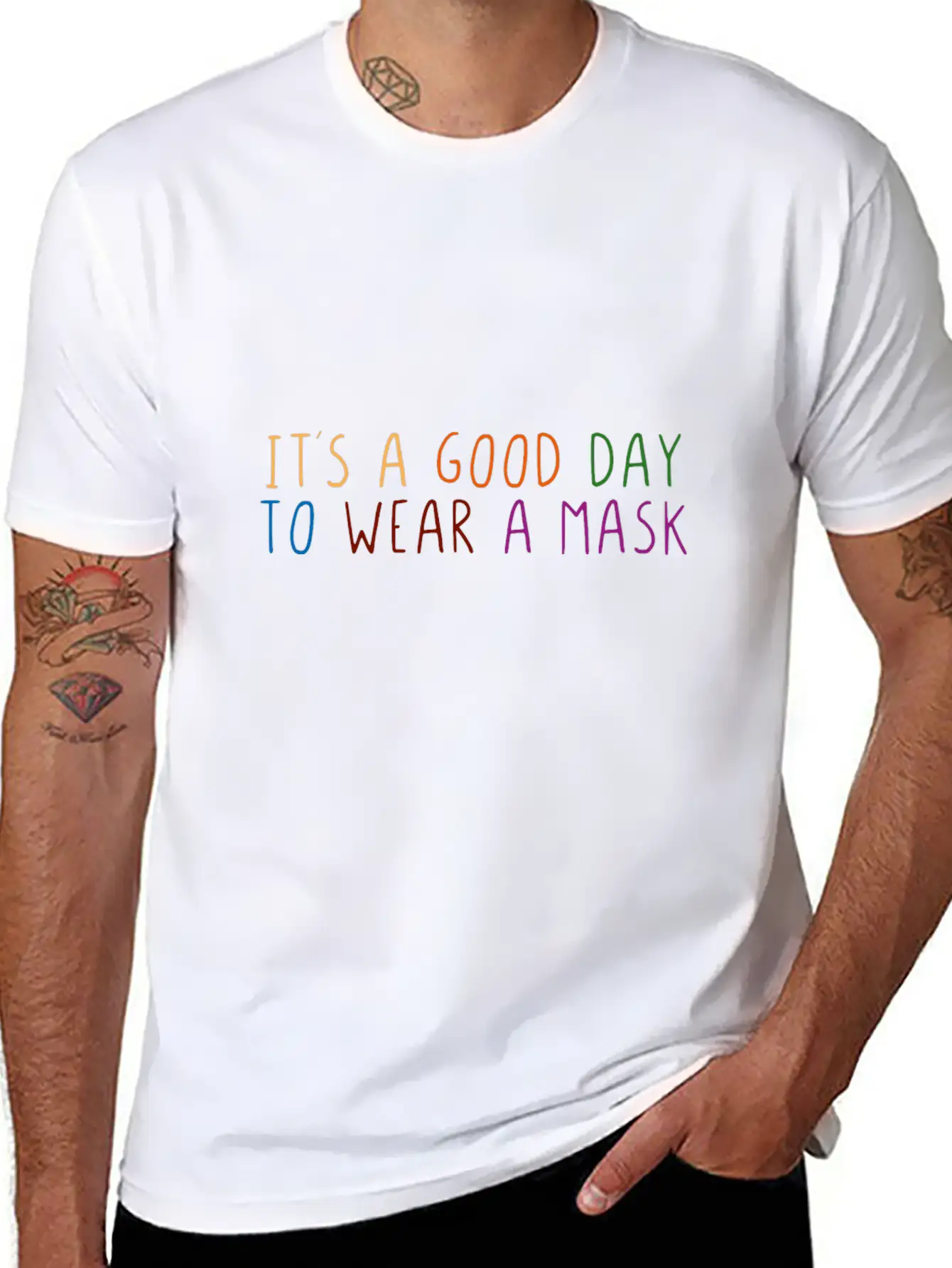 It´s A Good Day To Wear A Mask Relaxed Everyday Tee – Lightweight And Durable Cotton