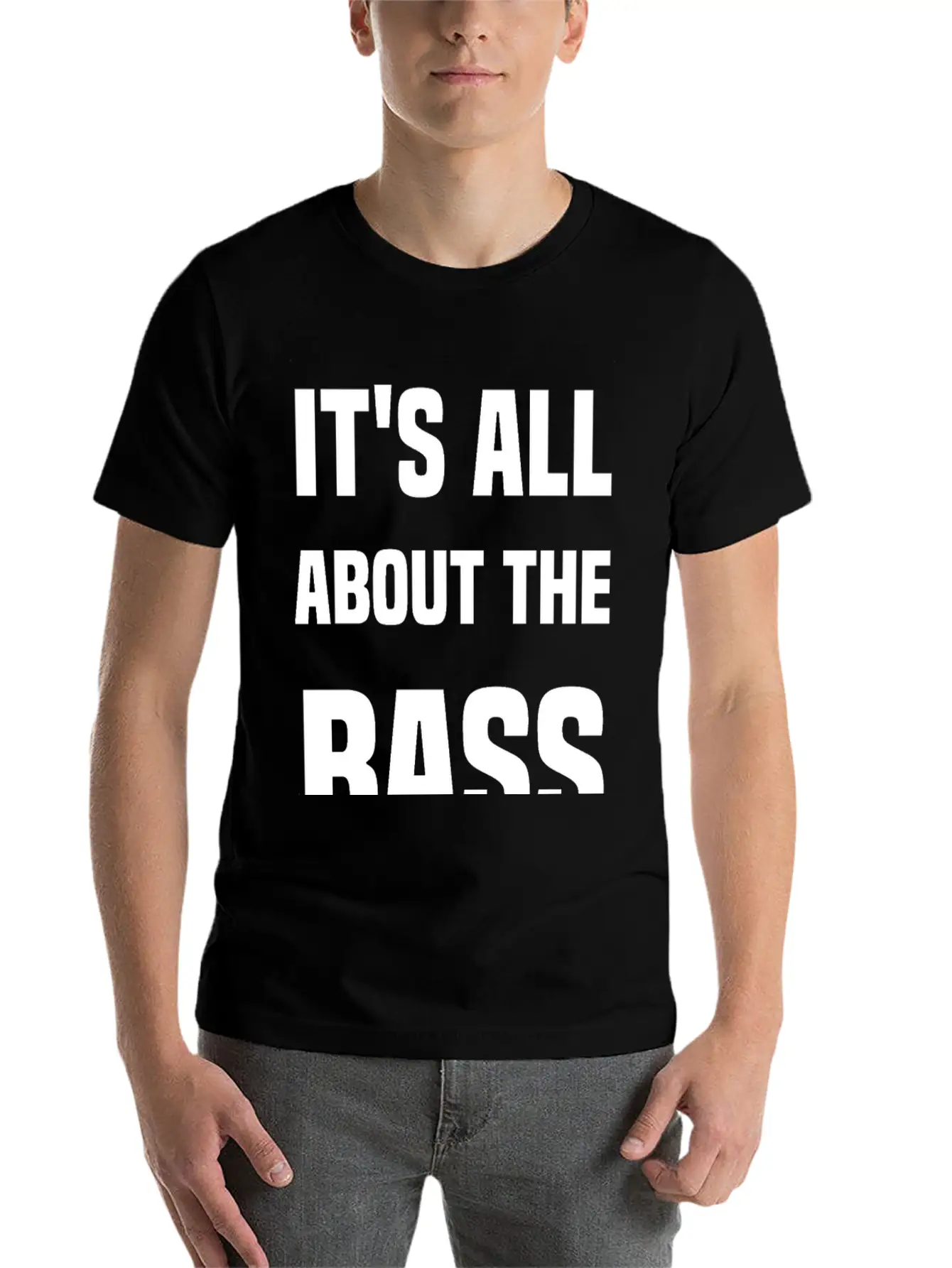 It's All About The Bass Simple Everyday Graphic Tee – Lightweight Summer Wear